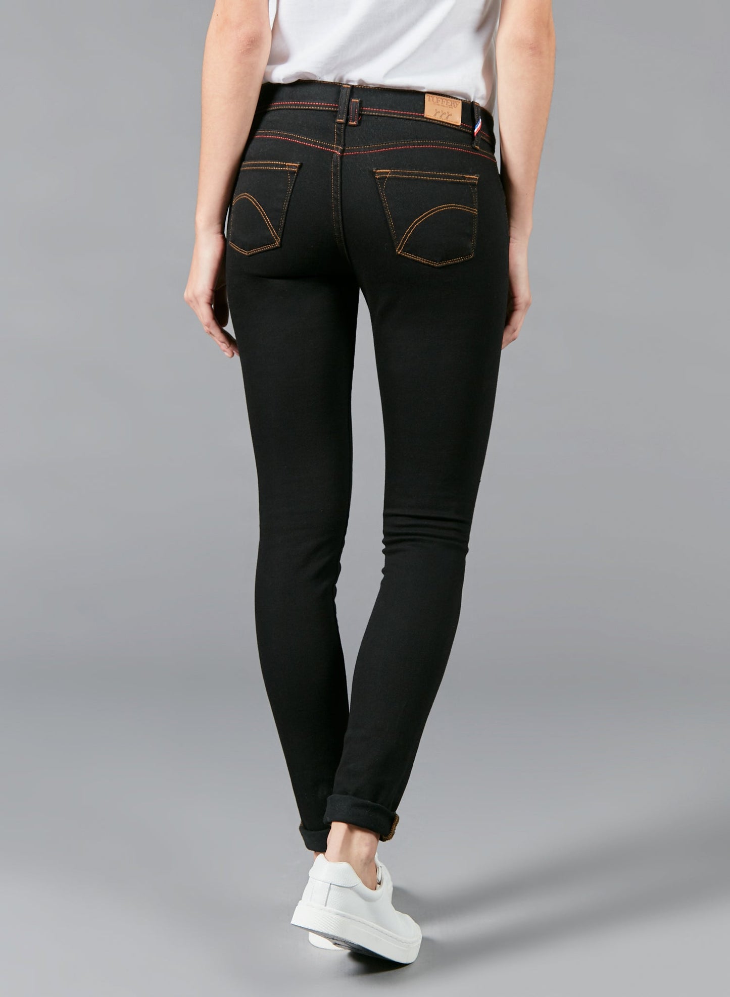 Jean slim taille standard Noir - Mathilde