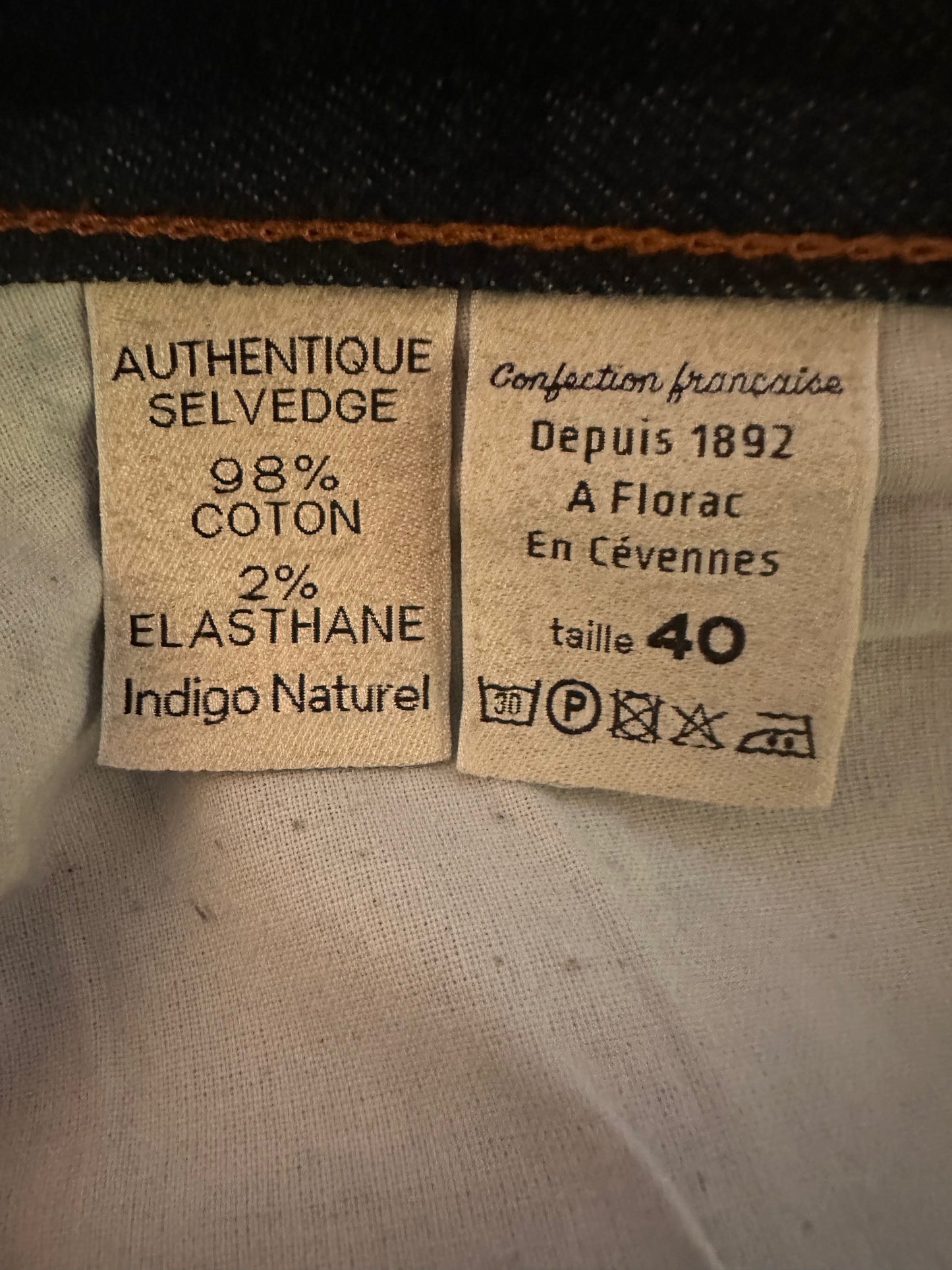 Jean slim Brut Selvedge - Augustin