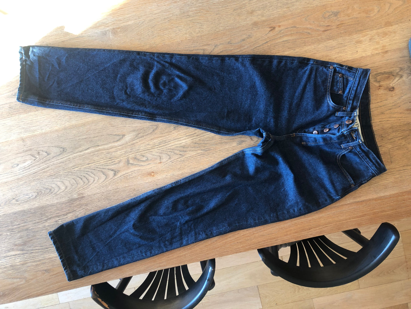 Jean femme droit taille haute Brut - Apolline