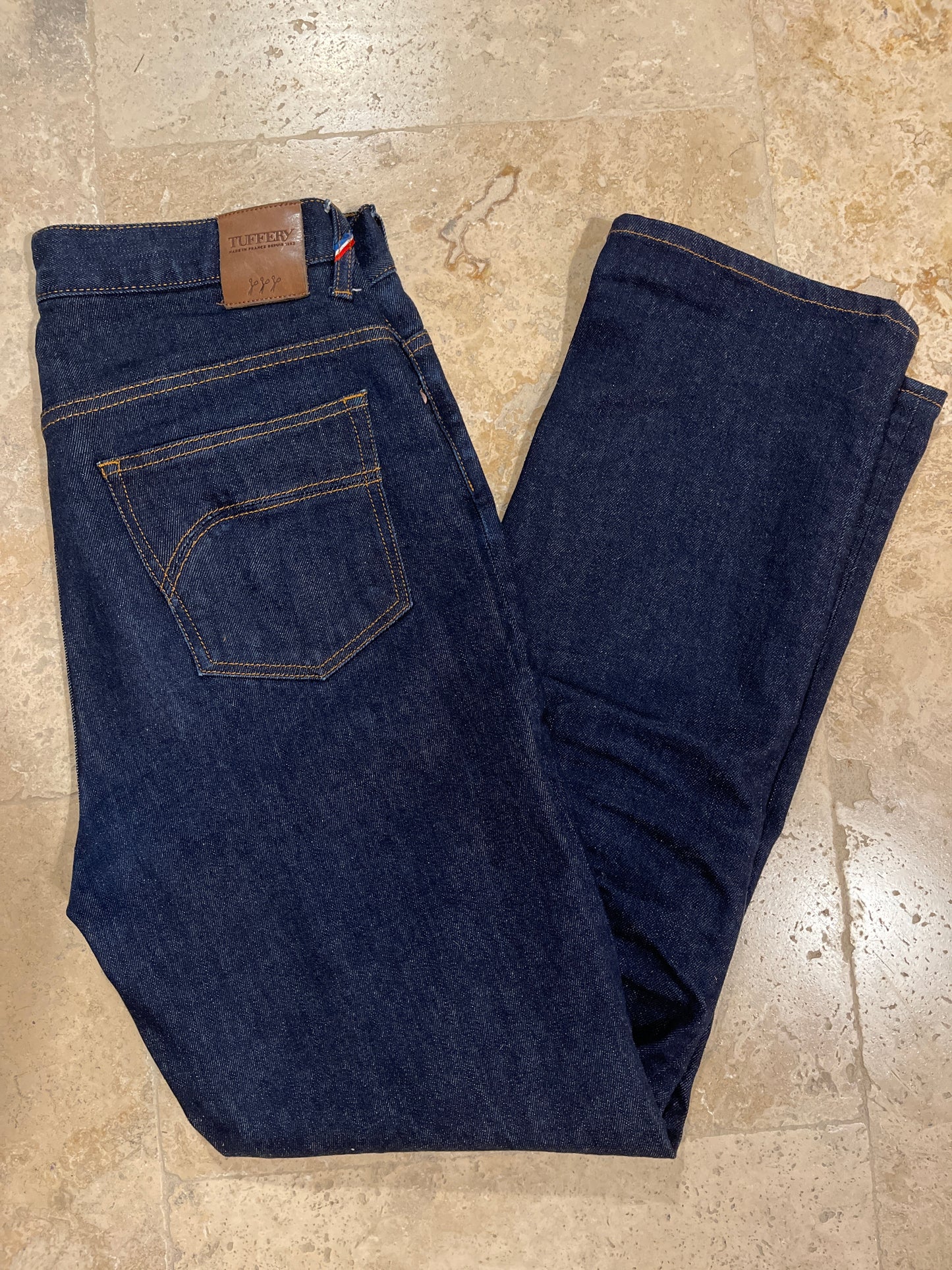 Jean droit taille haute Flex brut - Célestin