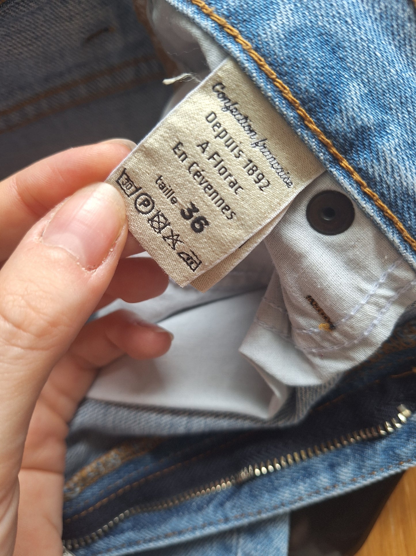 Jean mom taille haute Clair - Marthe