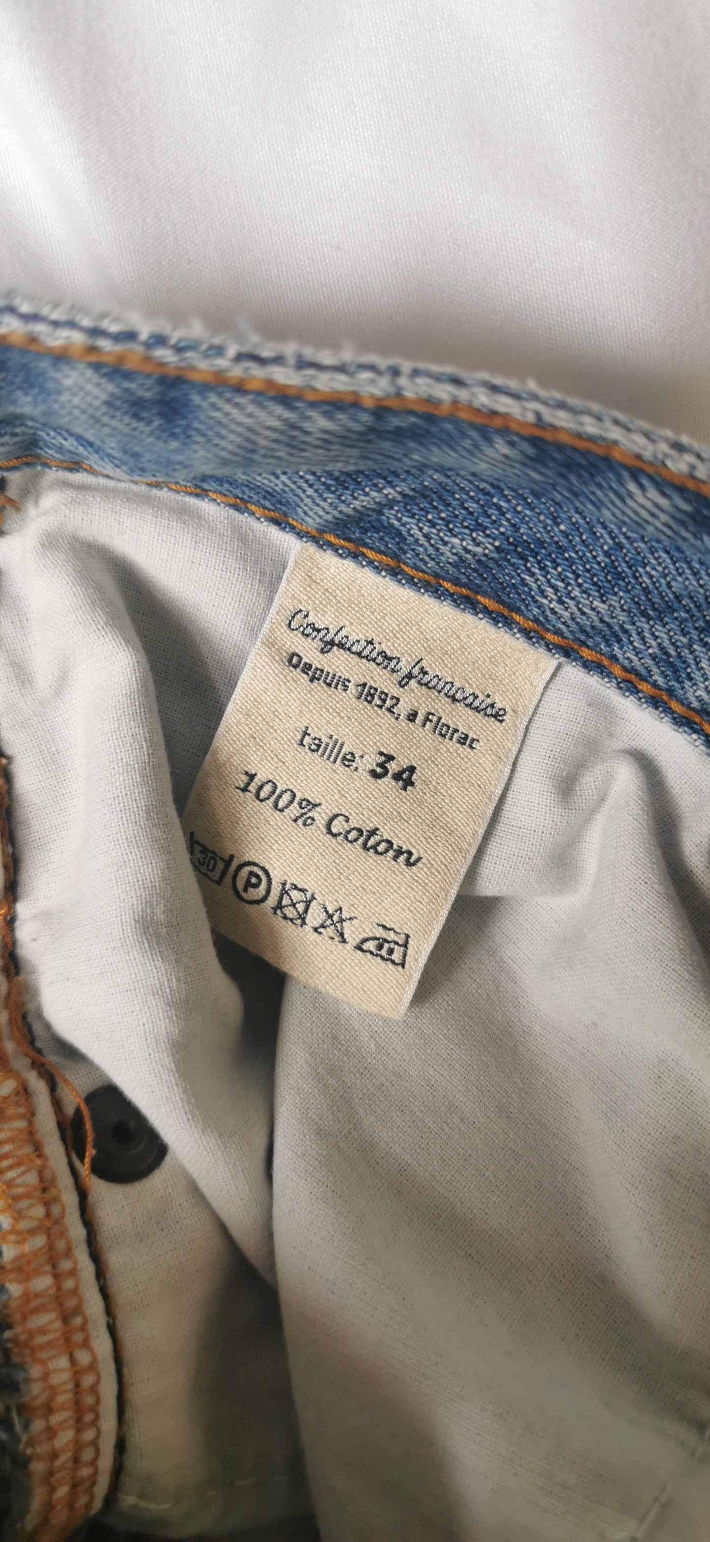 Jean mom taille haute Clair - Marthe