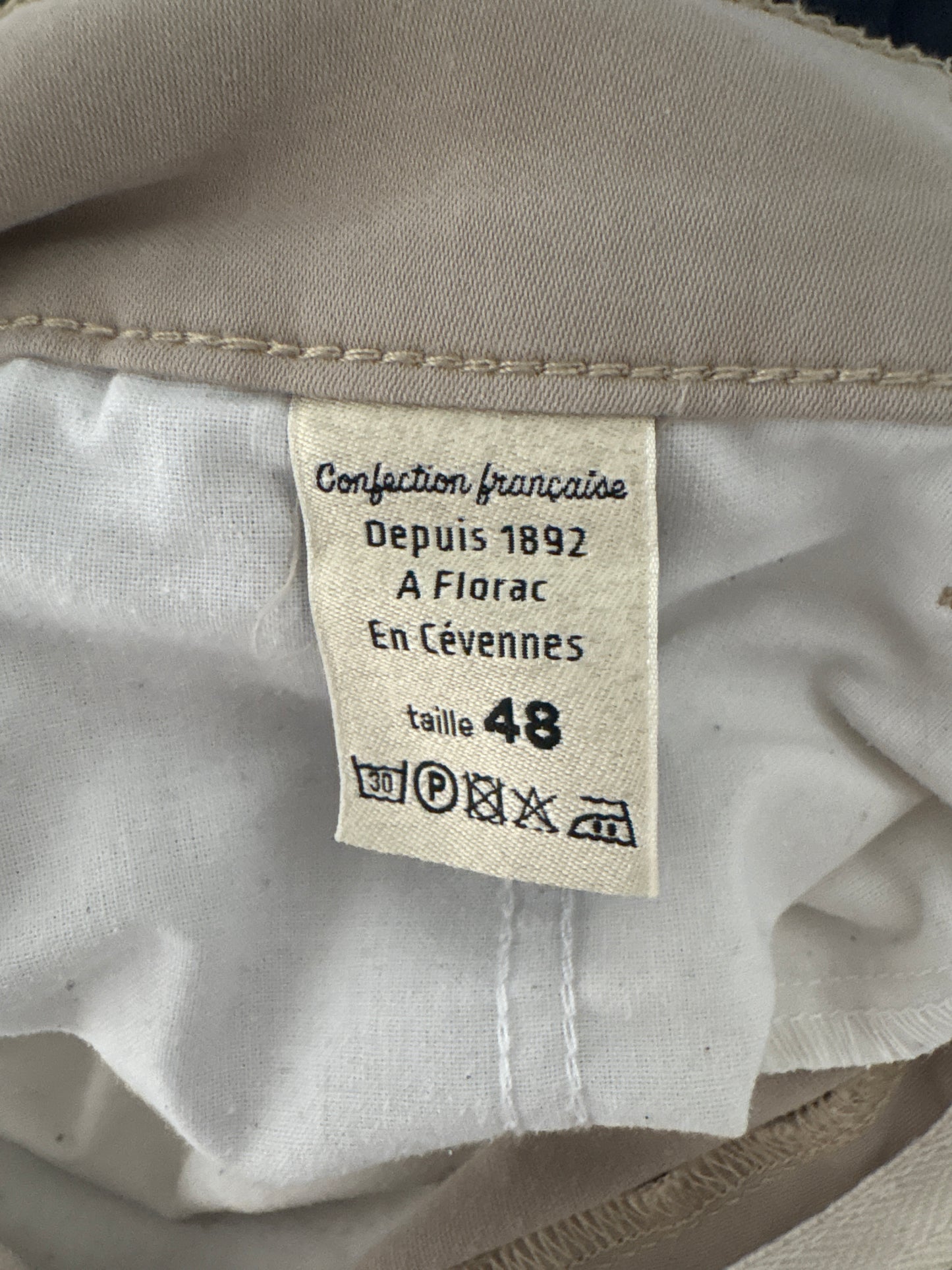 Chino homme droit ajusté Beige - Ernest