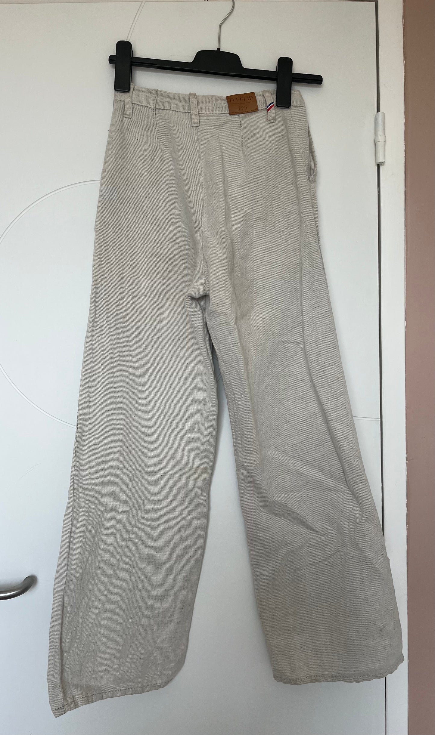 Pantalon femme droit taille haute Chanvre Naturel - Gabi