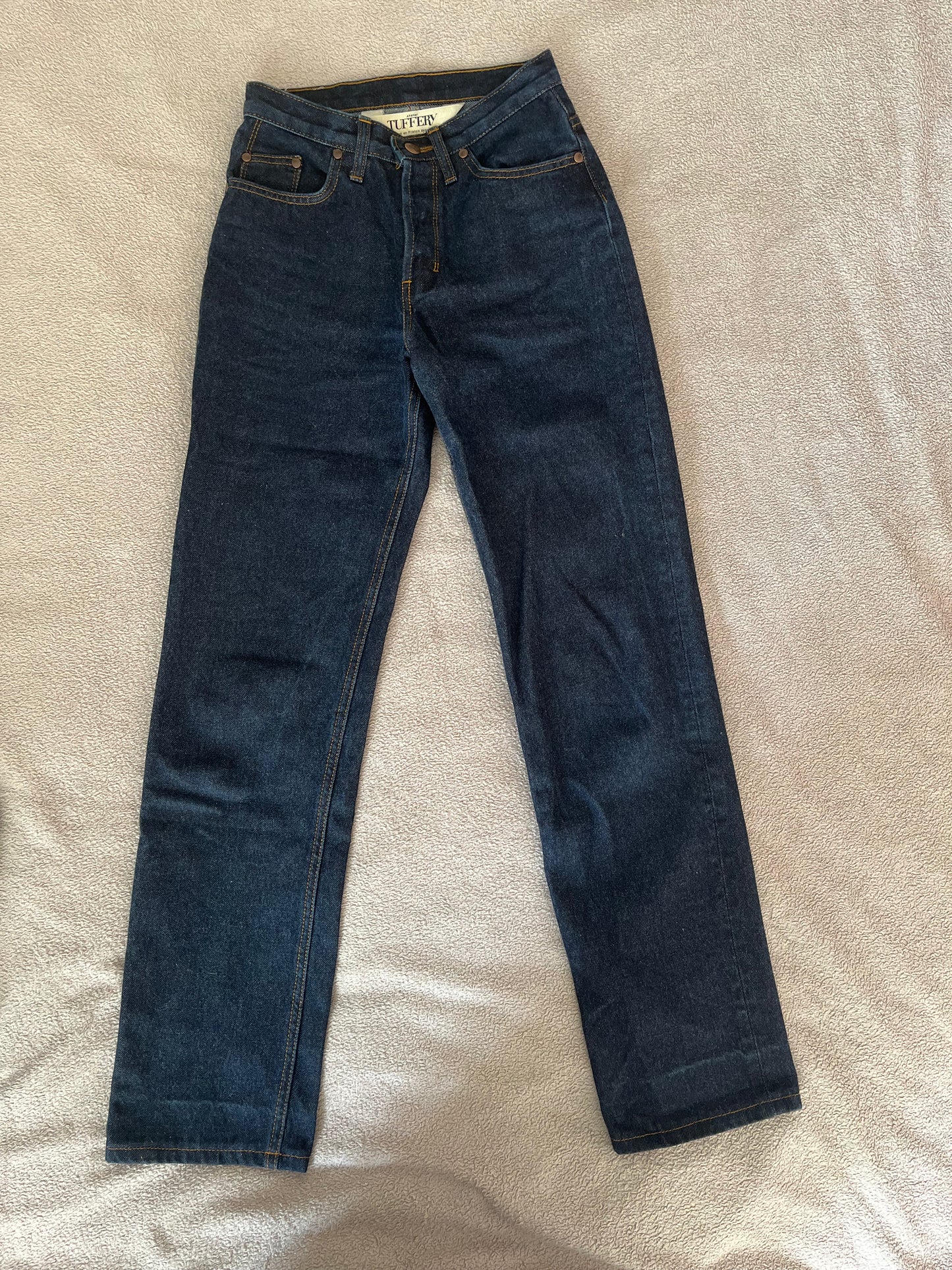 Jean femme droit taille haute Brut - Apolline