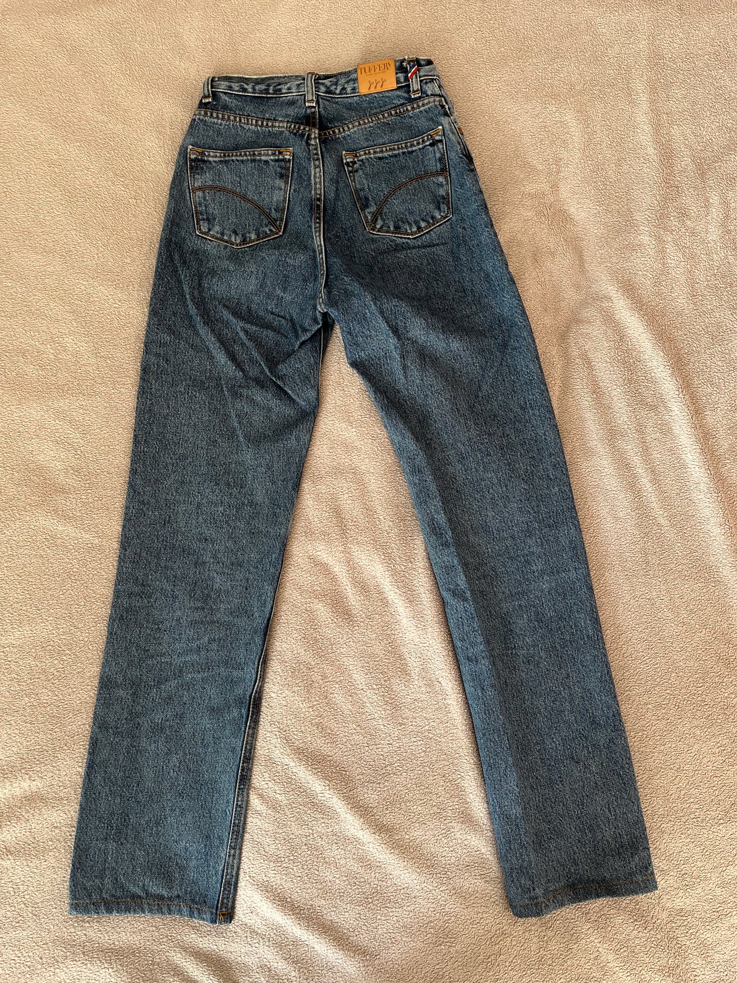 Jean droit taille haute clair – Apolline