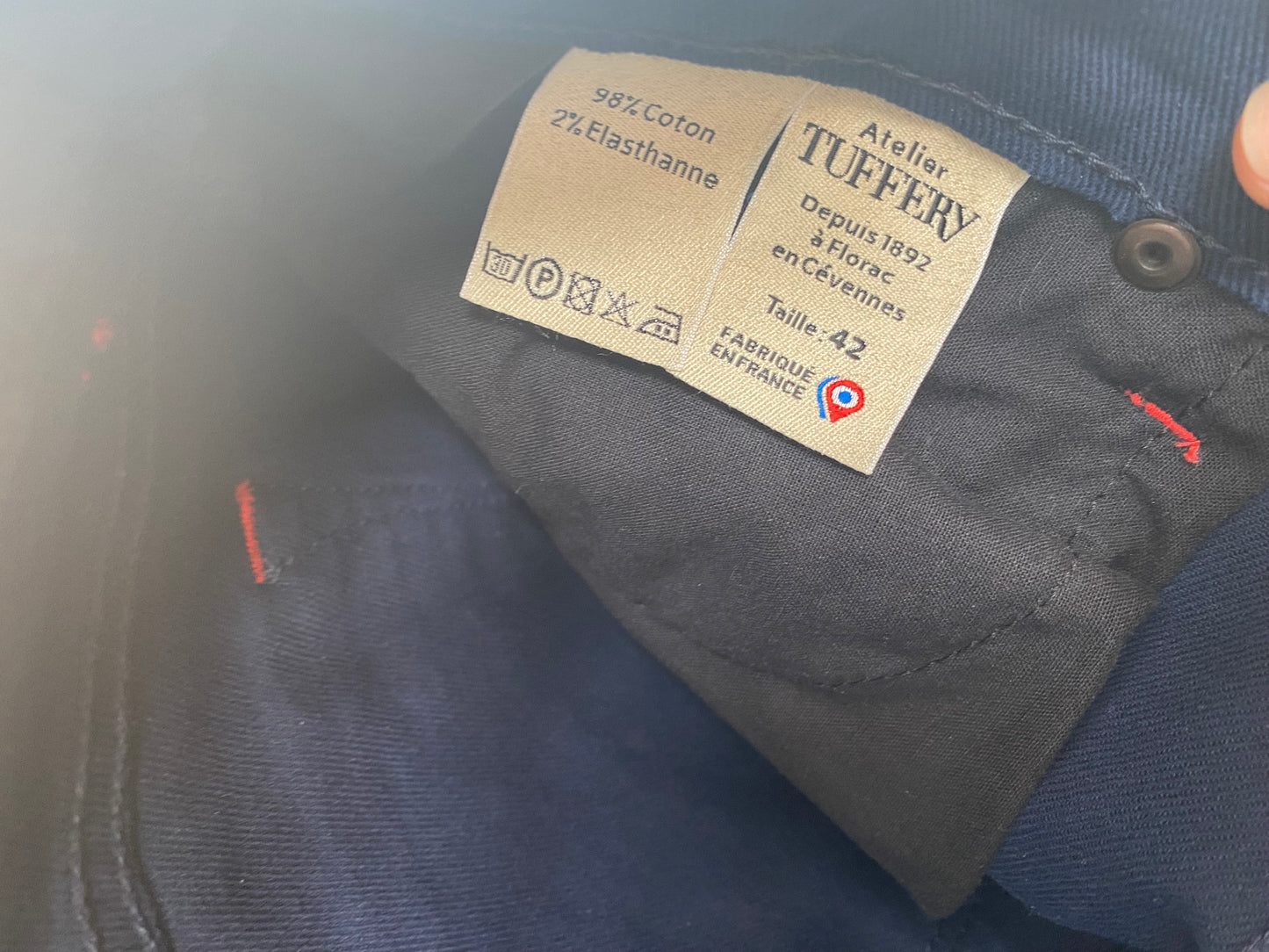 Jean ajusté taille standard France Rugby – Augusta