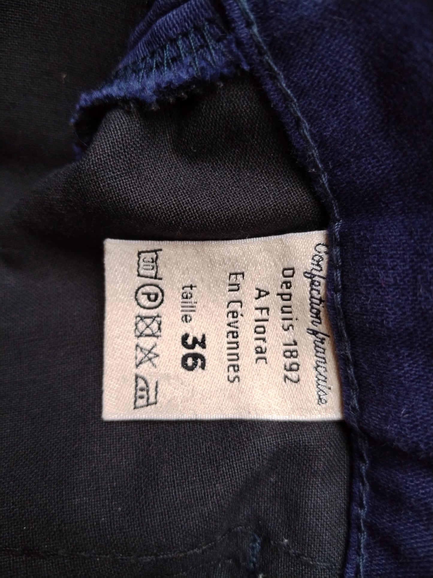 Chino ajusté taille haute moleskine Coton Bio - Léonie