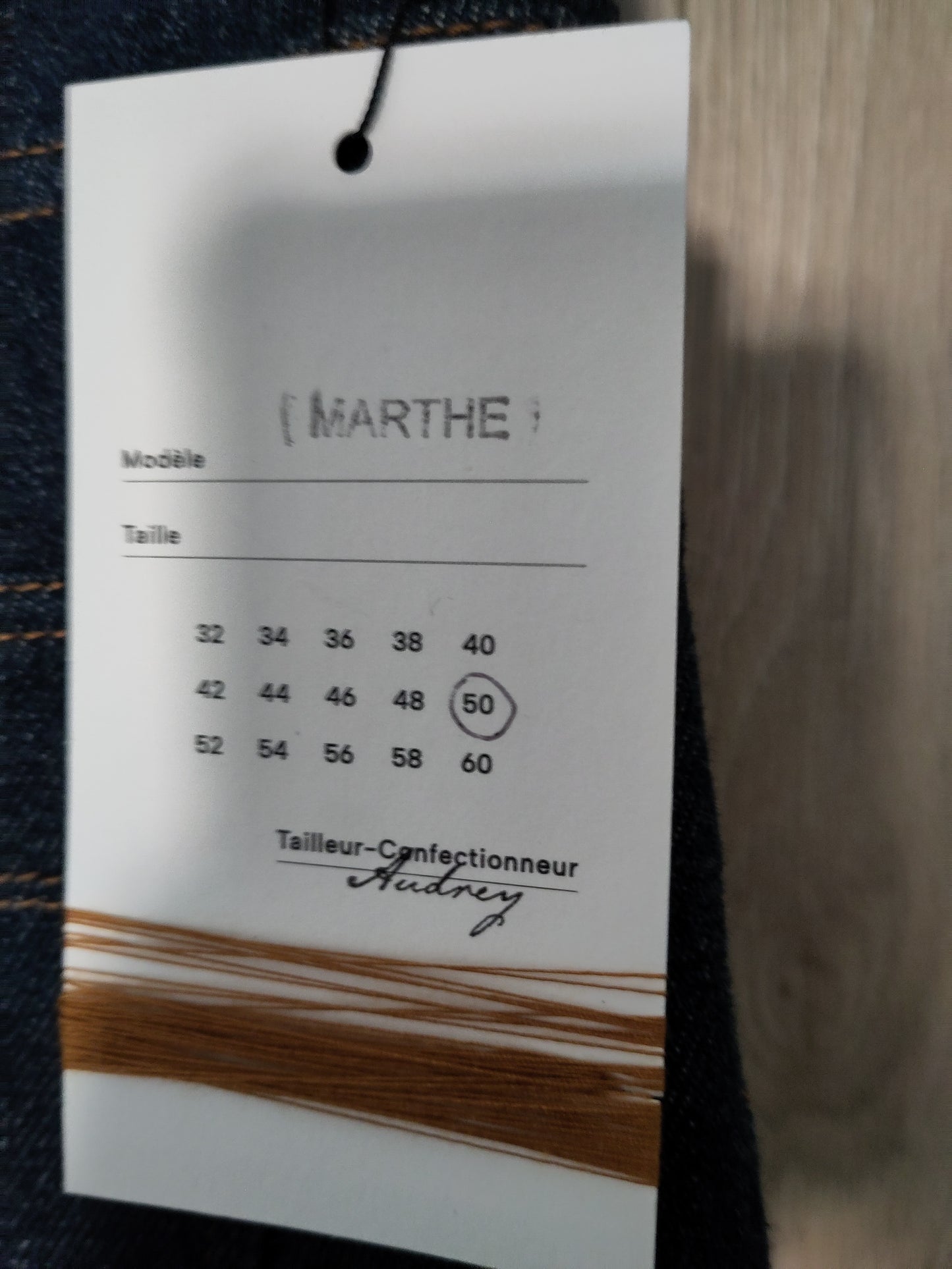 Jean mom taille haute Laine Française - Marthe