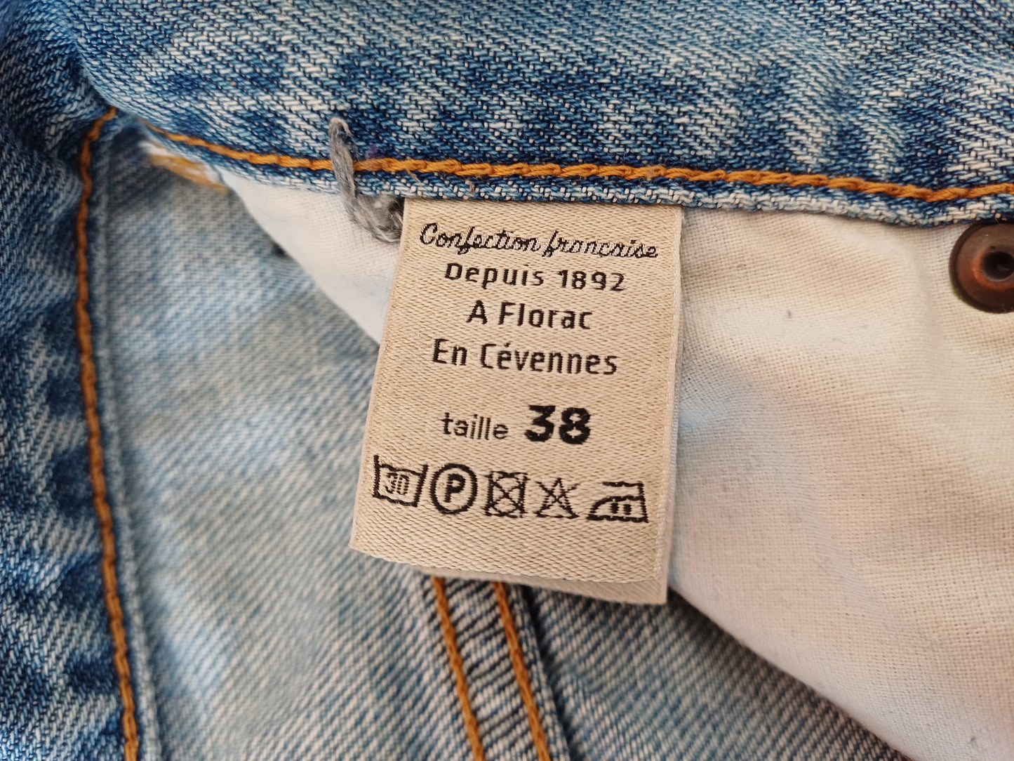 Jean mom taille haute Clair - Marthe