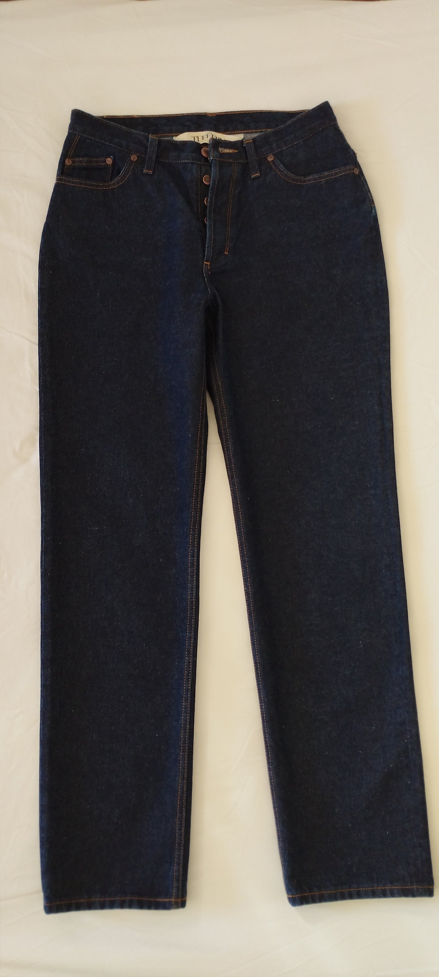 Jean femme droit taille haute Brut - Apolline