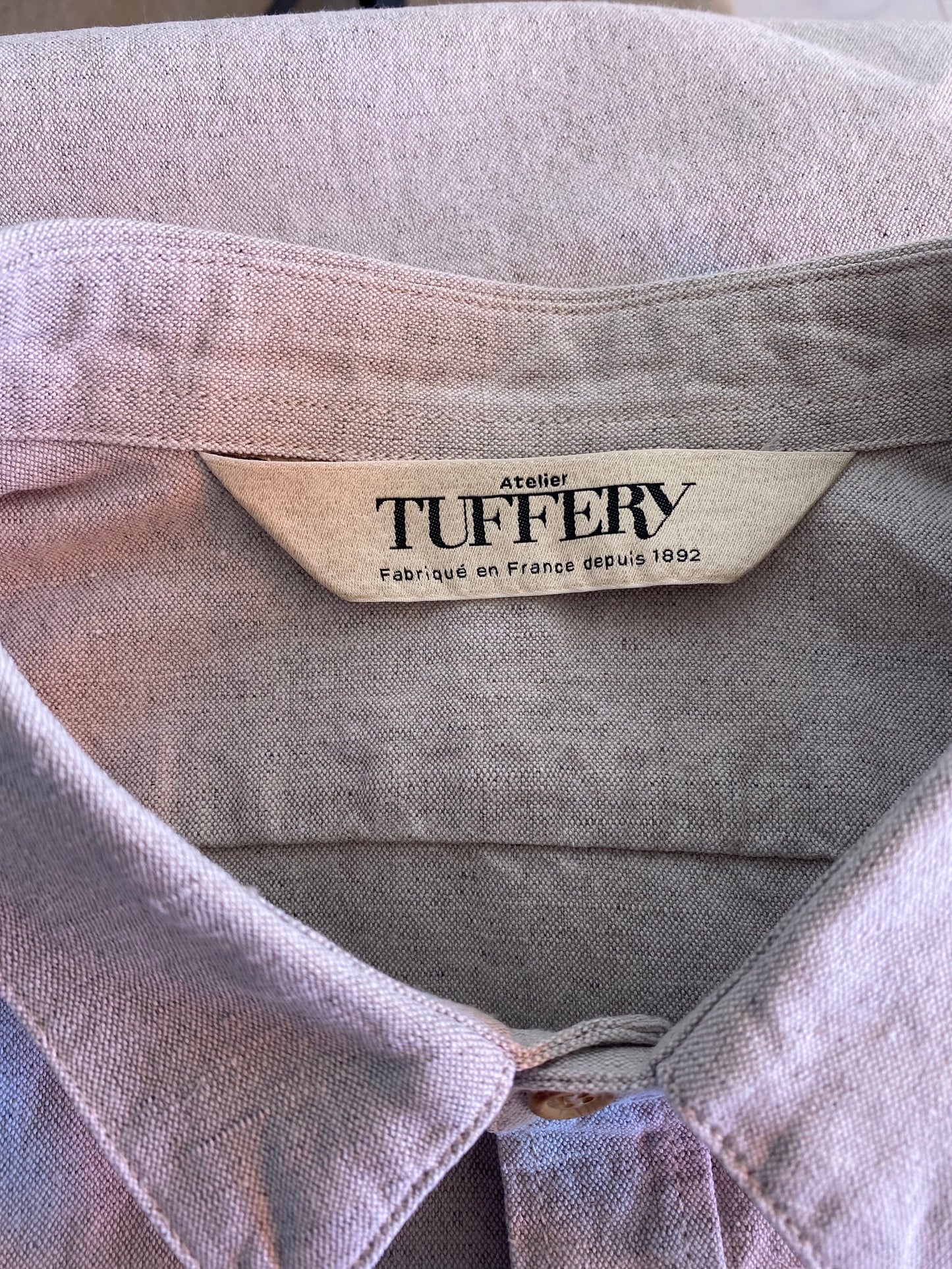 Chemise homme droite en Chanvre Naturel - Aubrac