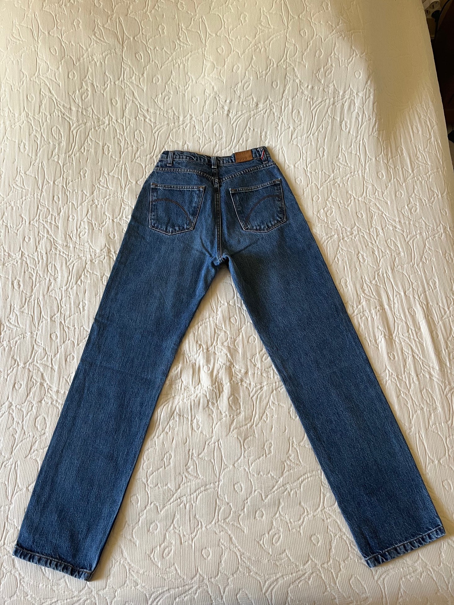 Jean droit taille haute stonewashed - Apolline