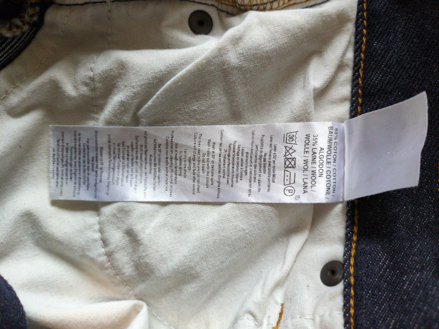 Jean droit taille haute laine – SAINT JAMES x Atelier TUFFERY – Apolline