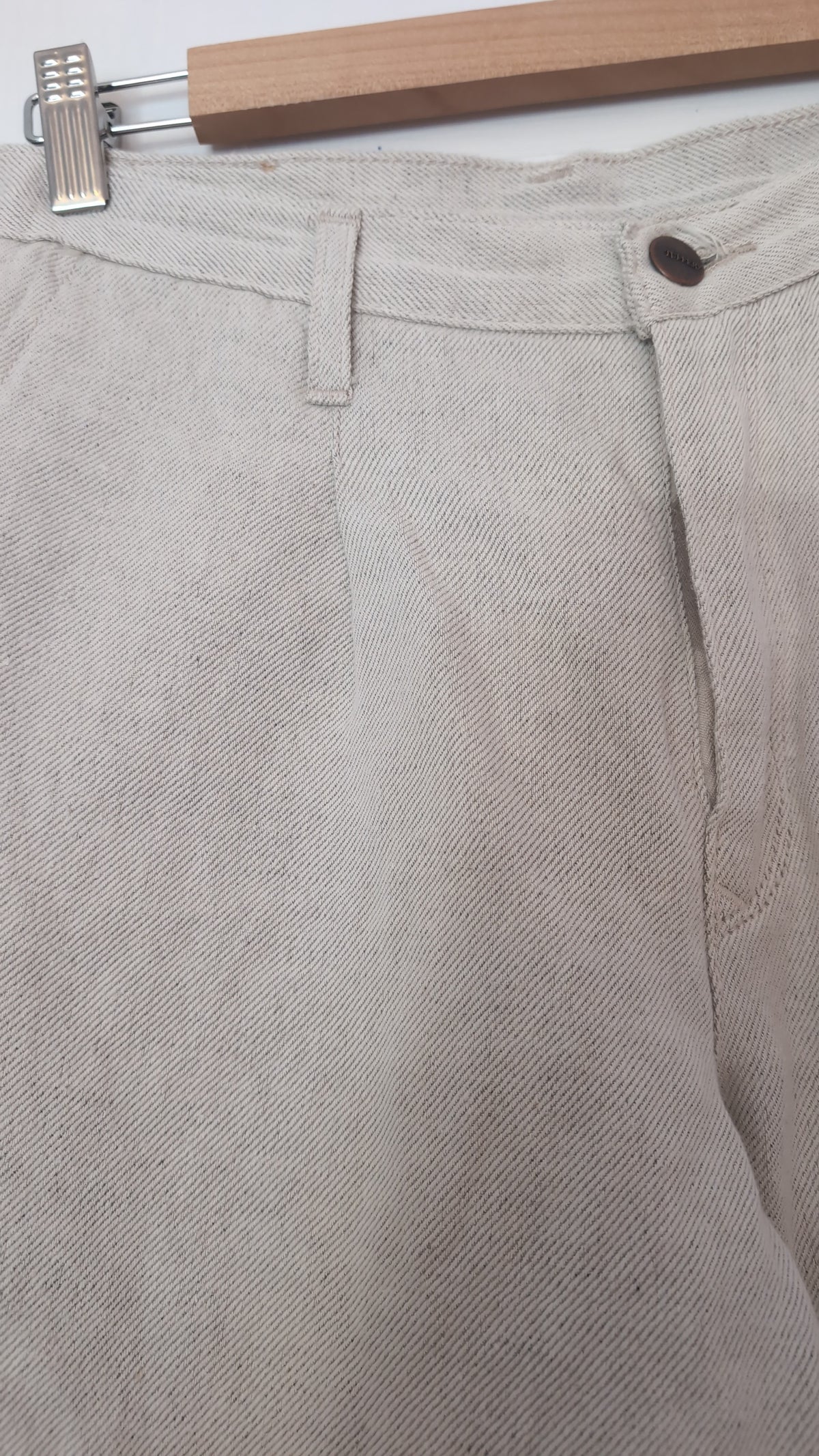 Pantalon femme droit taille haute Chanvre Naturel - Gabi