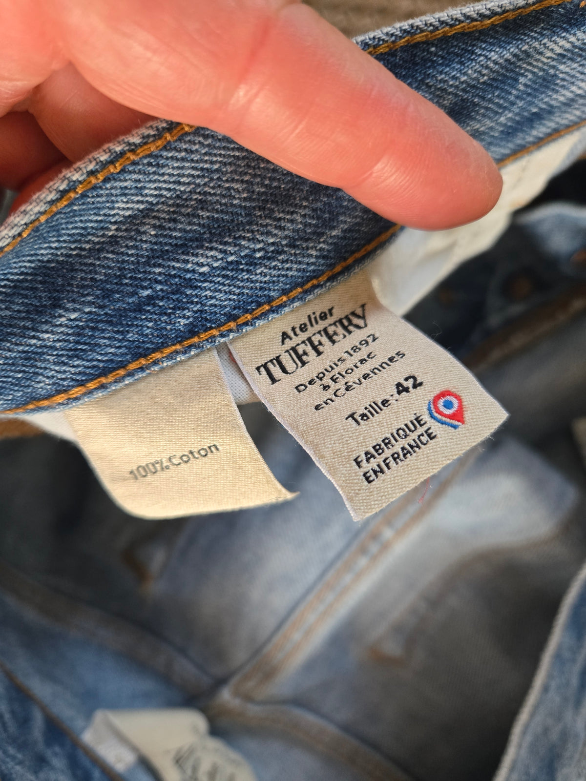 Jean droit taille haute clair – Apolline