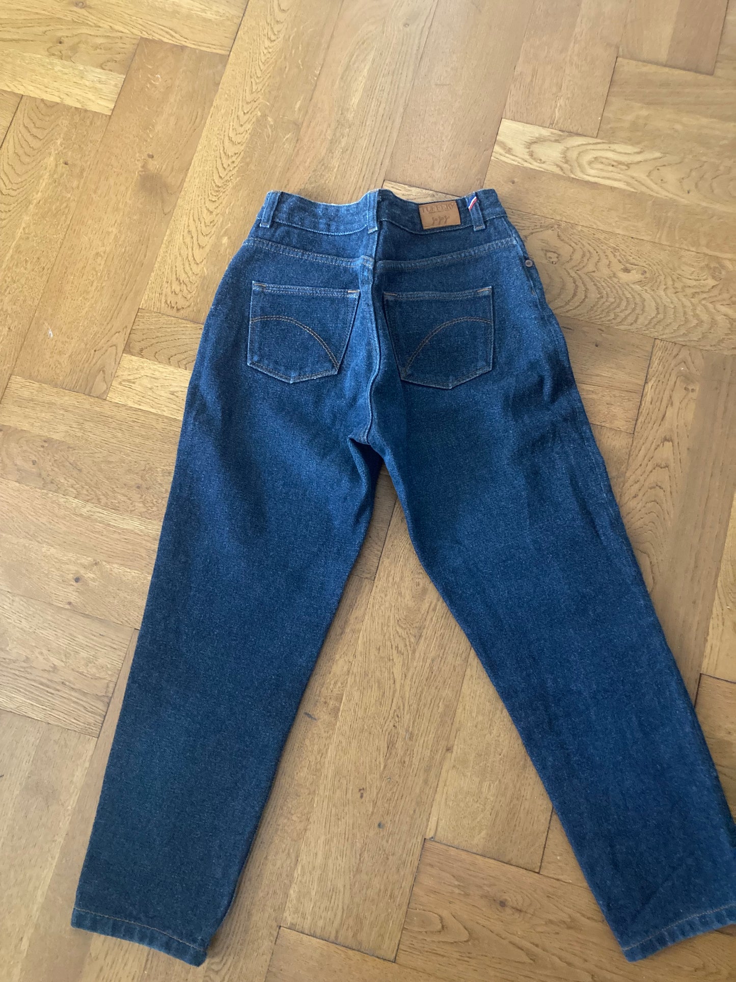 Jean droit taille haute stonewashed - Apolline