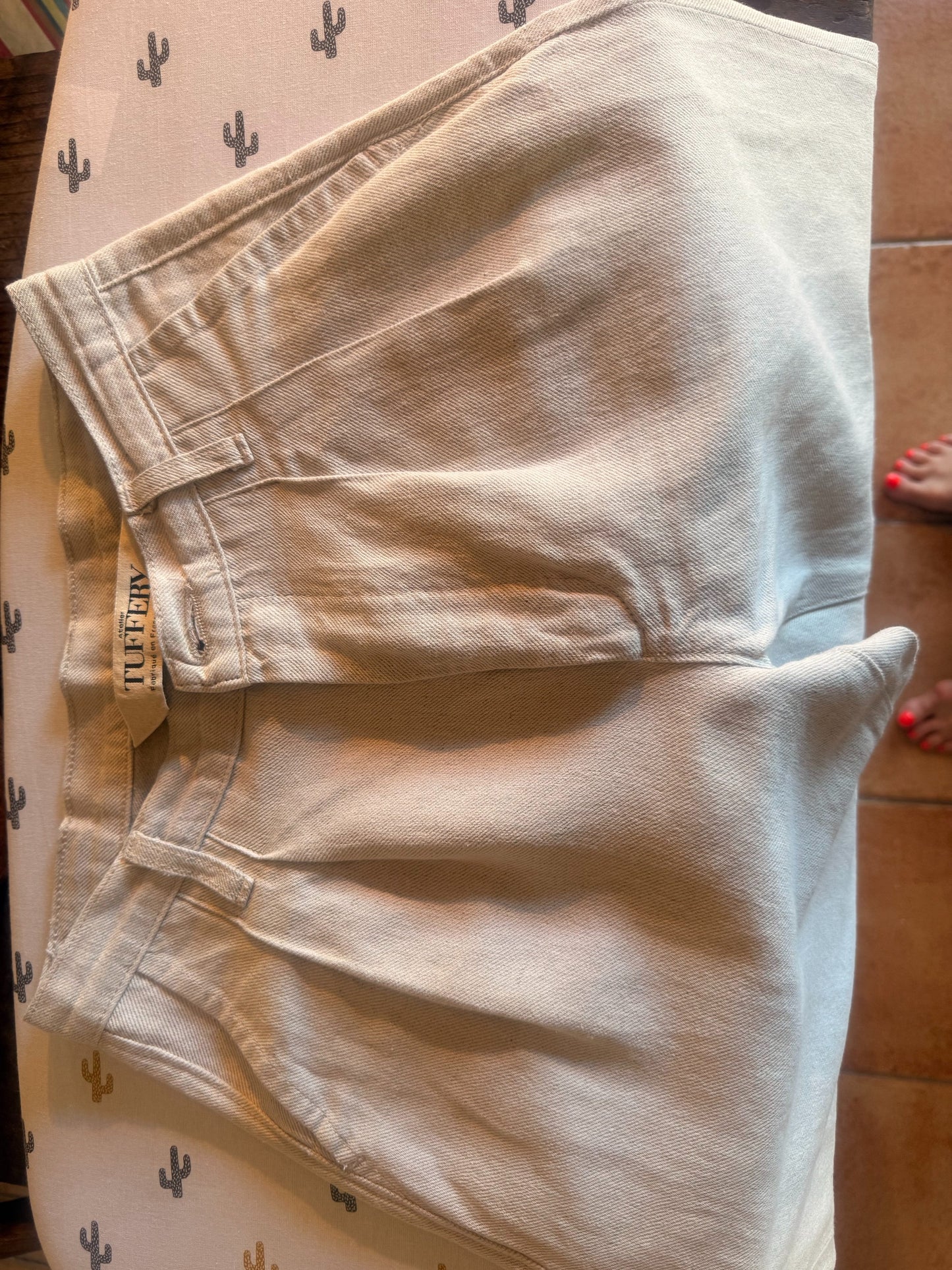 Gabi - Pantalon femme large taille haute – Chanvre Naturel