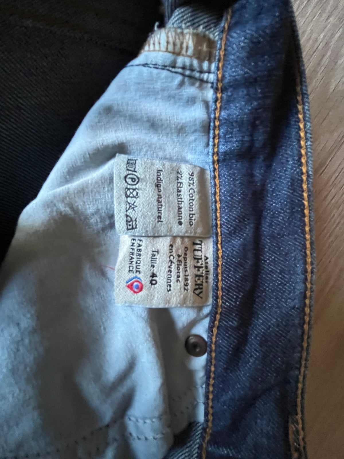 Jean femme flare taille semi-haute Stonewashed - Margot