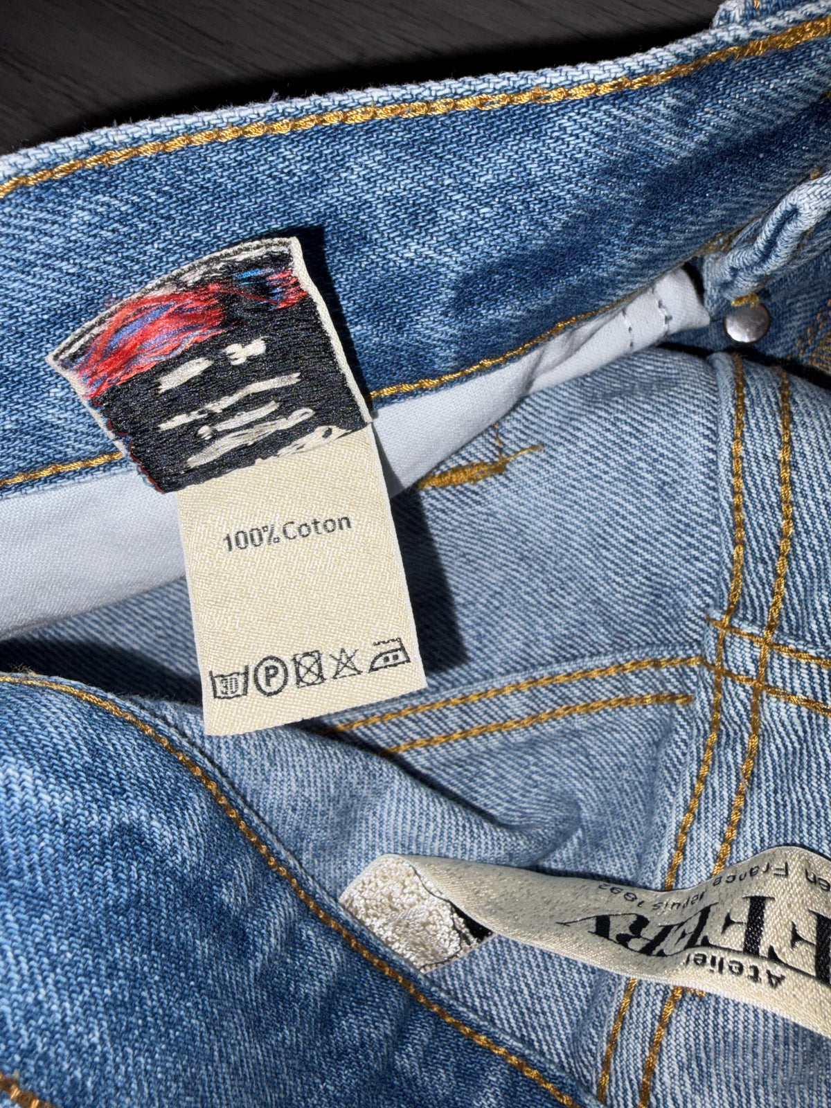 Jean droit taille haute clair – Apolline