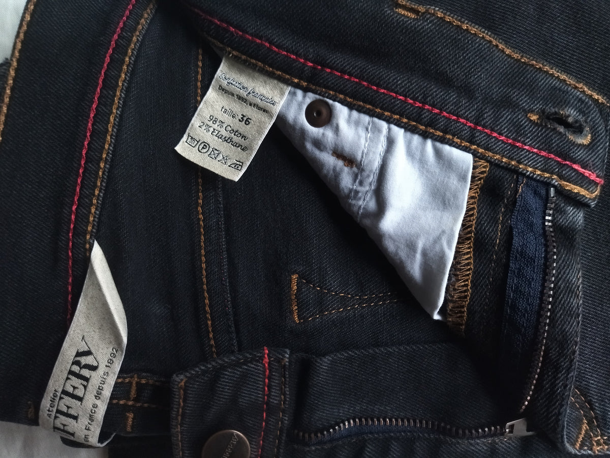 Jean slim taille standard Noir - Mathilde