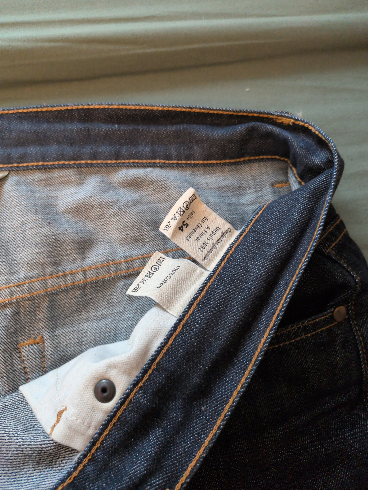 Jean homme droit taille haute brut - Célestin