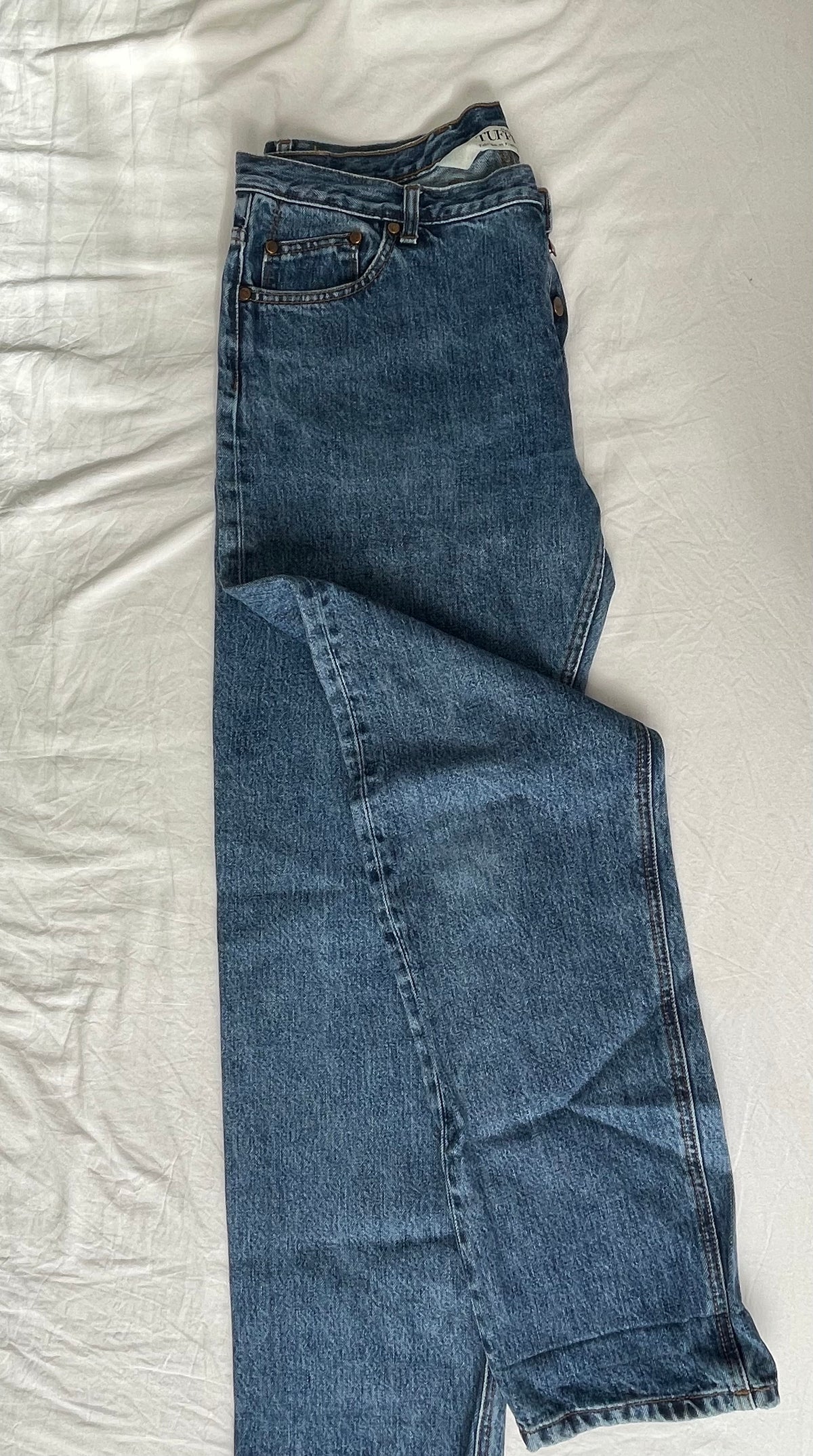 Jean droit taille haute clair – Apolline