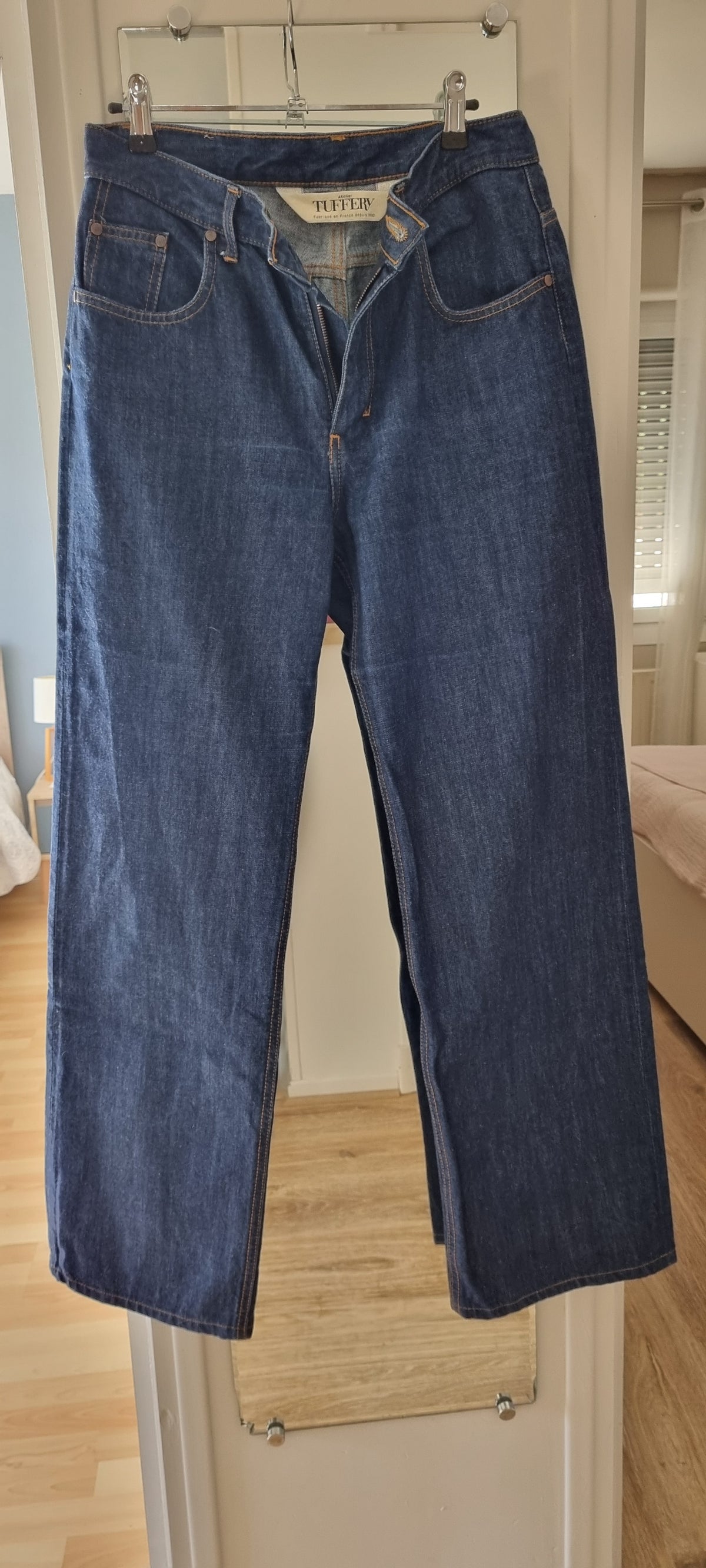 Jean femme large taille haute brut - Désiré