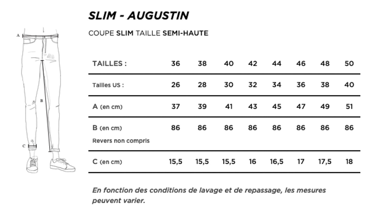 Jean slim brut bio – Augustin
