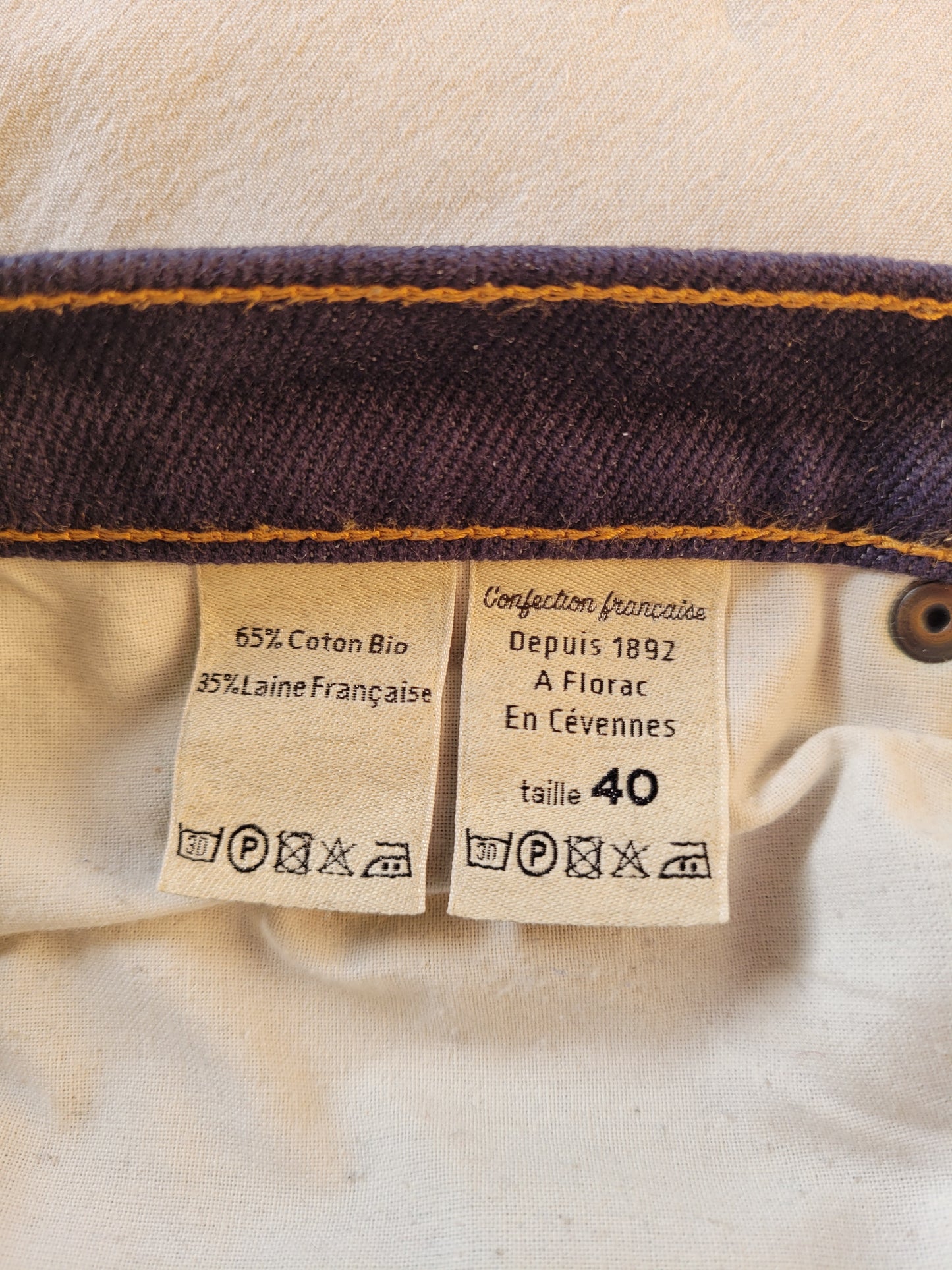 jean coton bio et laine