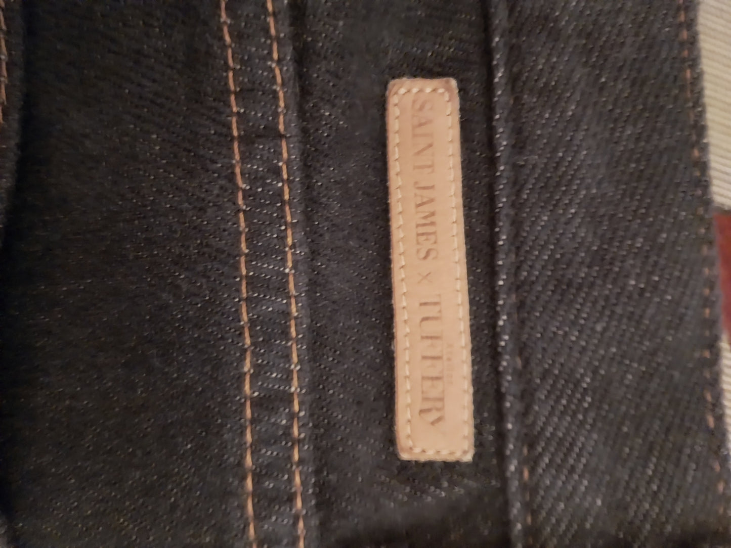 Jean droit taille haute laine – SAINT JAMES x Atelier TUFFERY – Apolline