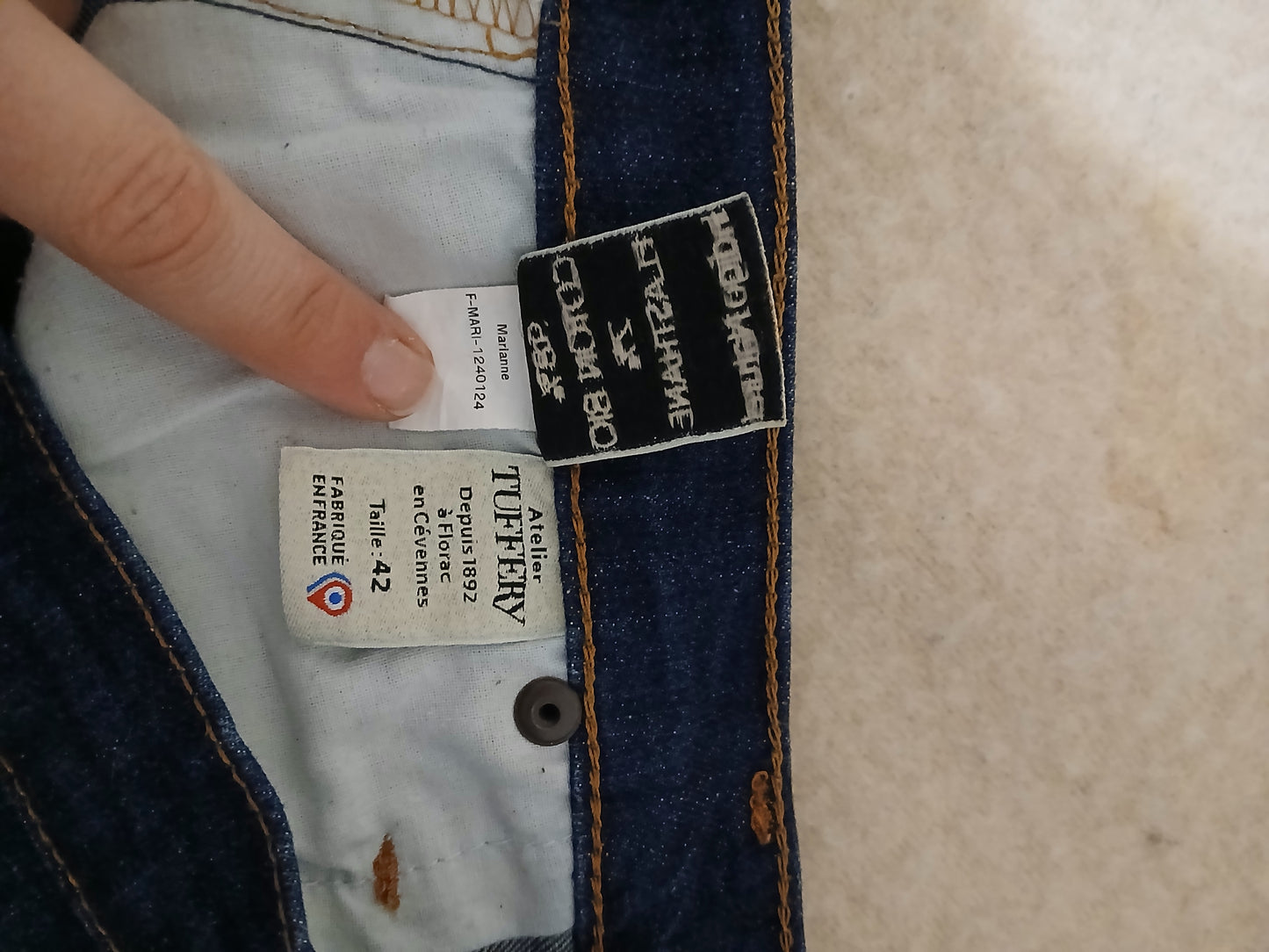 Jean slim taille haute Coton Bio - Marianne