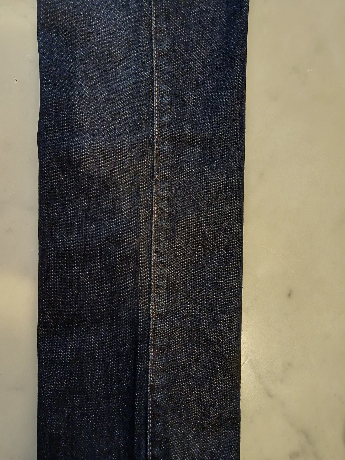 jean droit bleu