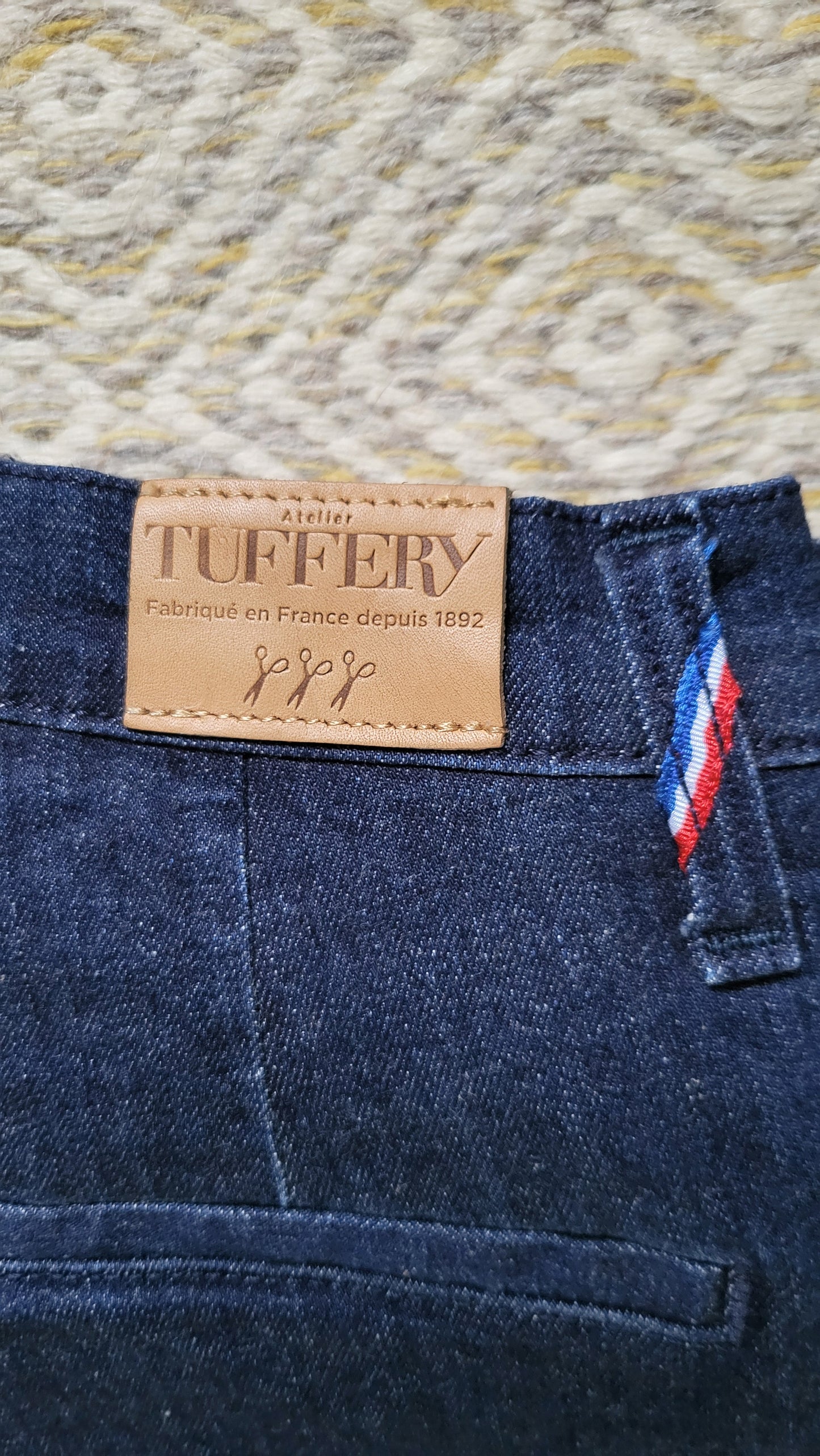 Chino ajusté taille haute Brut Coton Bio - Léonie