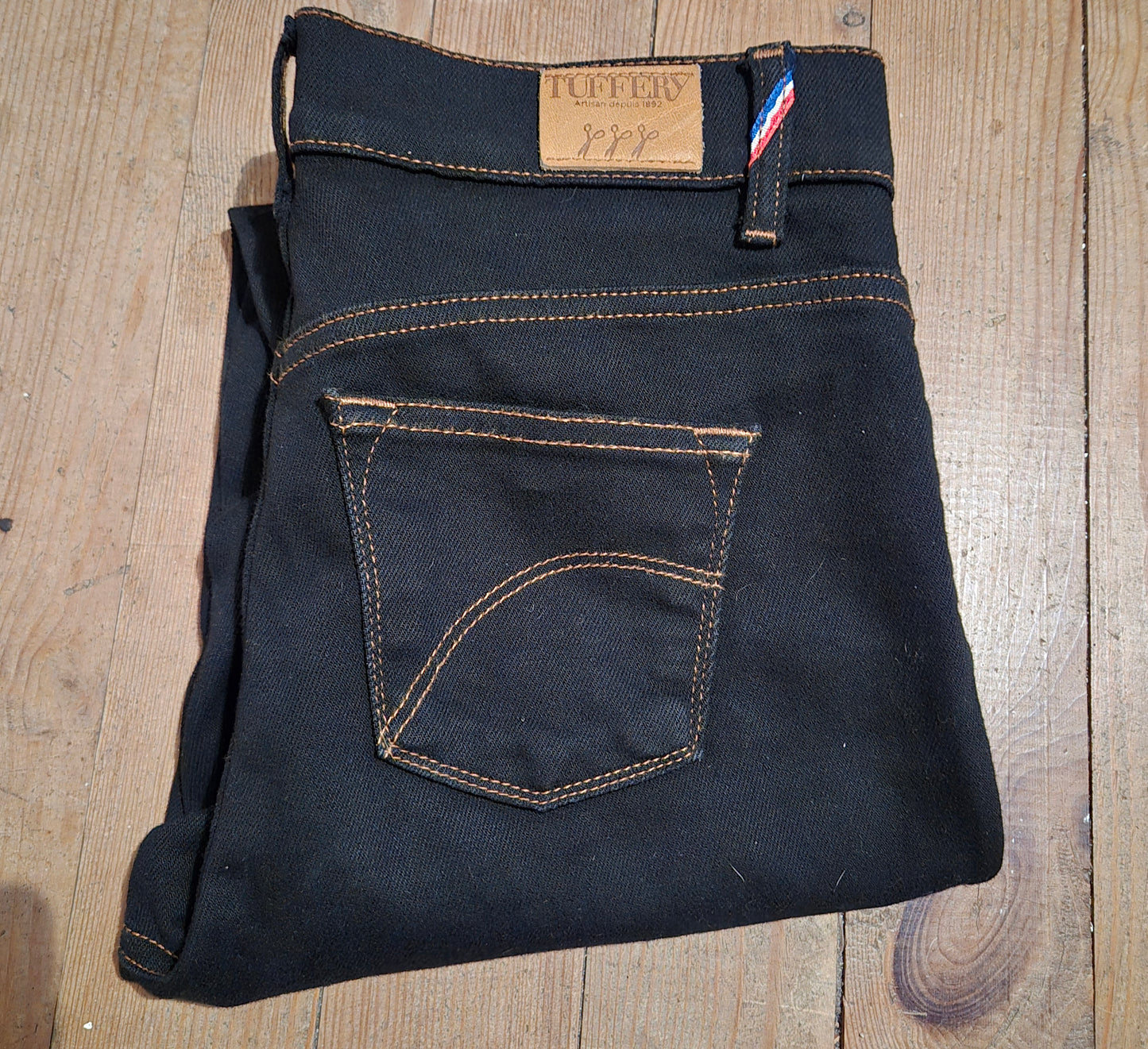 Jean droit ajusté Noir - Augusta