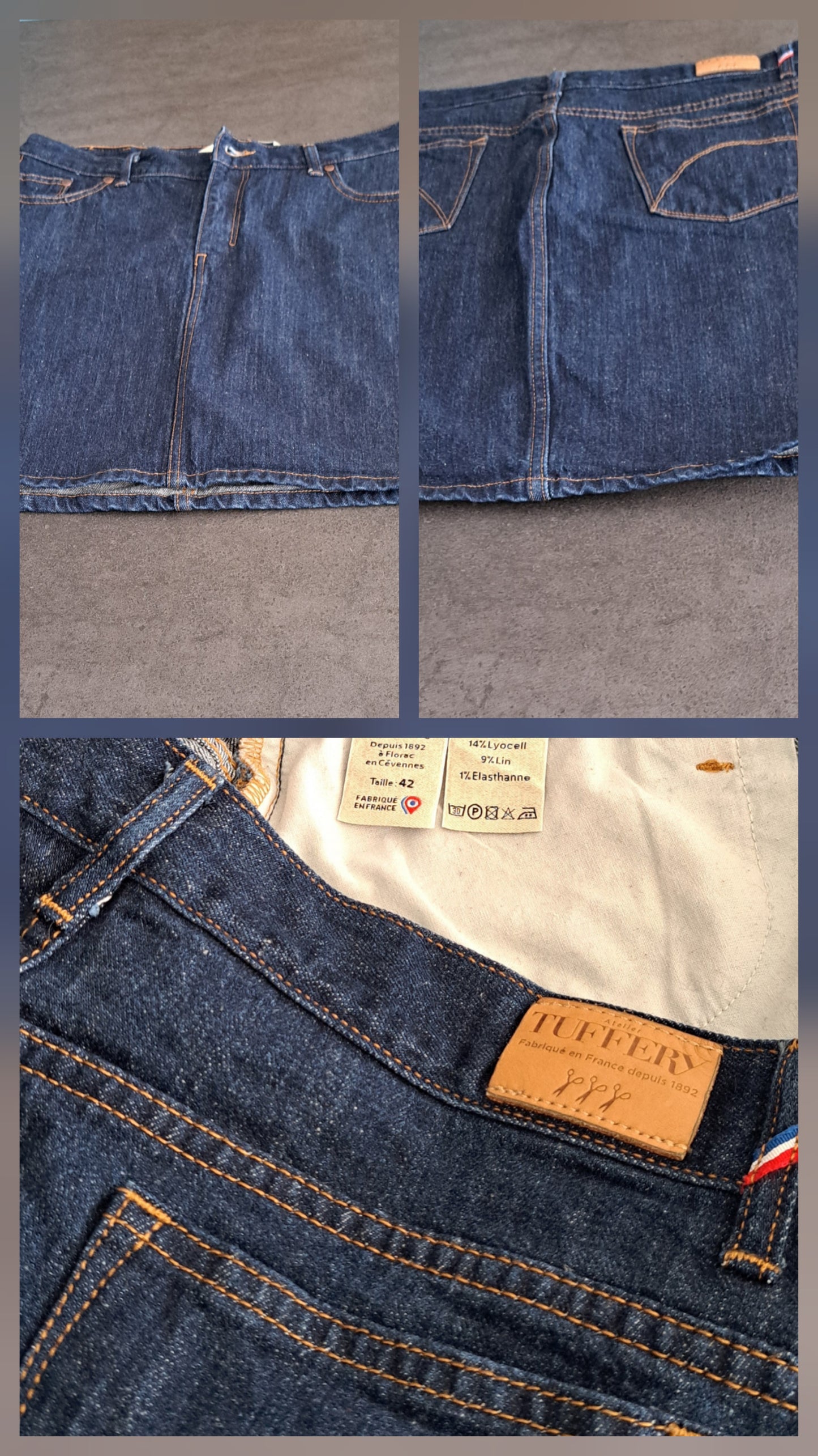 Mini jupe en jean Brut - Fanny