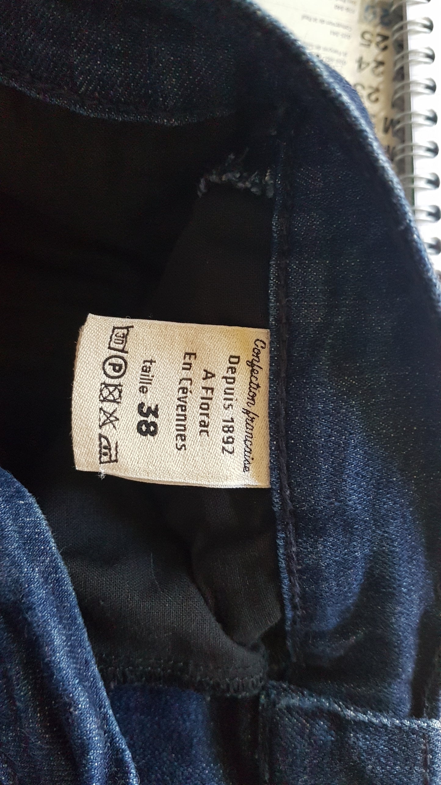 Chino femme ajusté taille haute Brut Coton Bio - LÉONIE