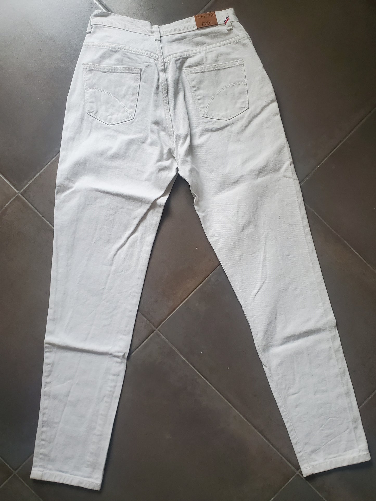 Jean mom taille haute blanc - Marthe