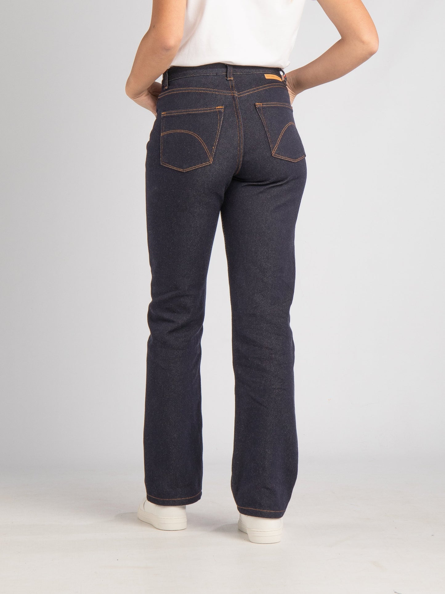 Jean droit taille haute laine – SAINT JAMES x Atelier TUFFERY – Apolline