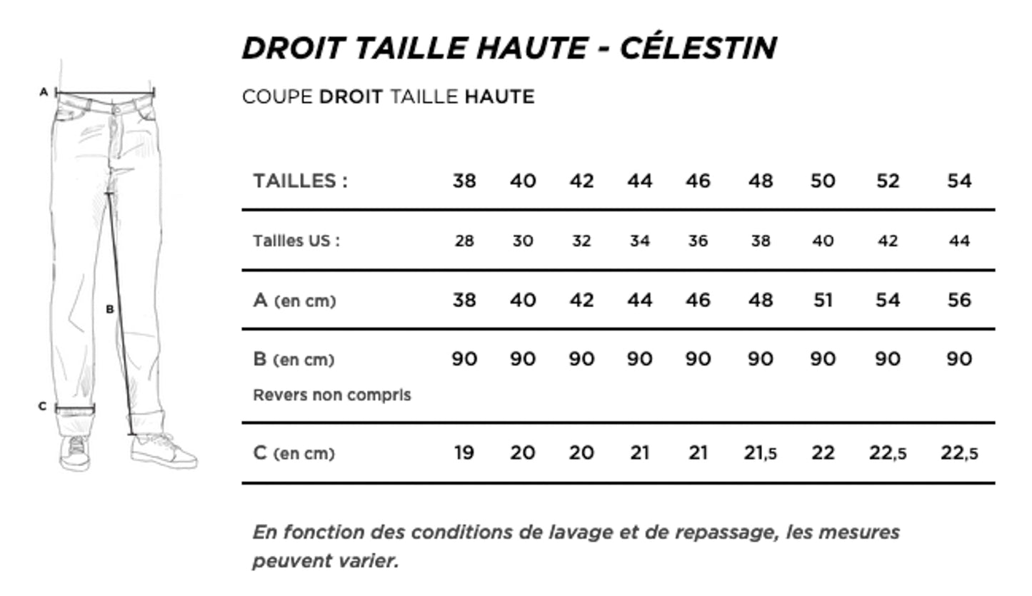 Jean droit Noir - Célestin