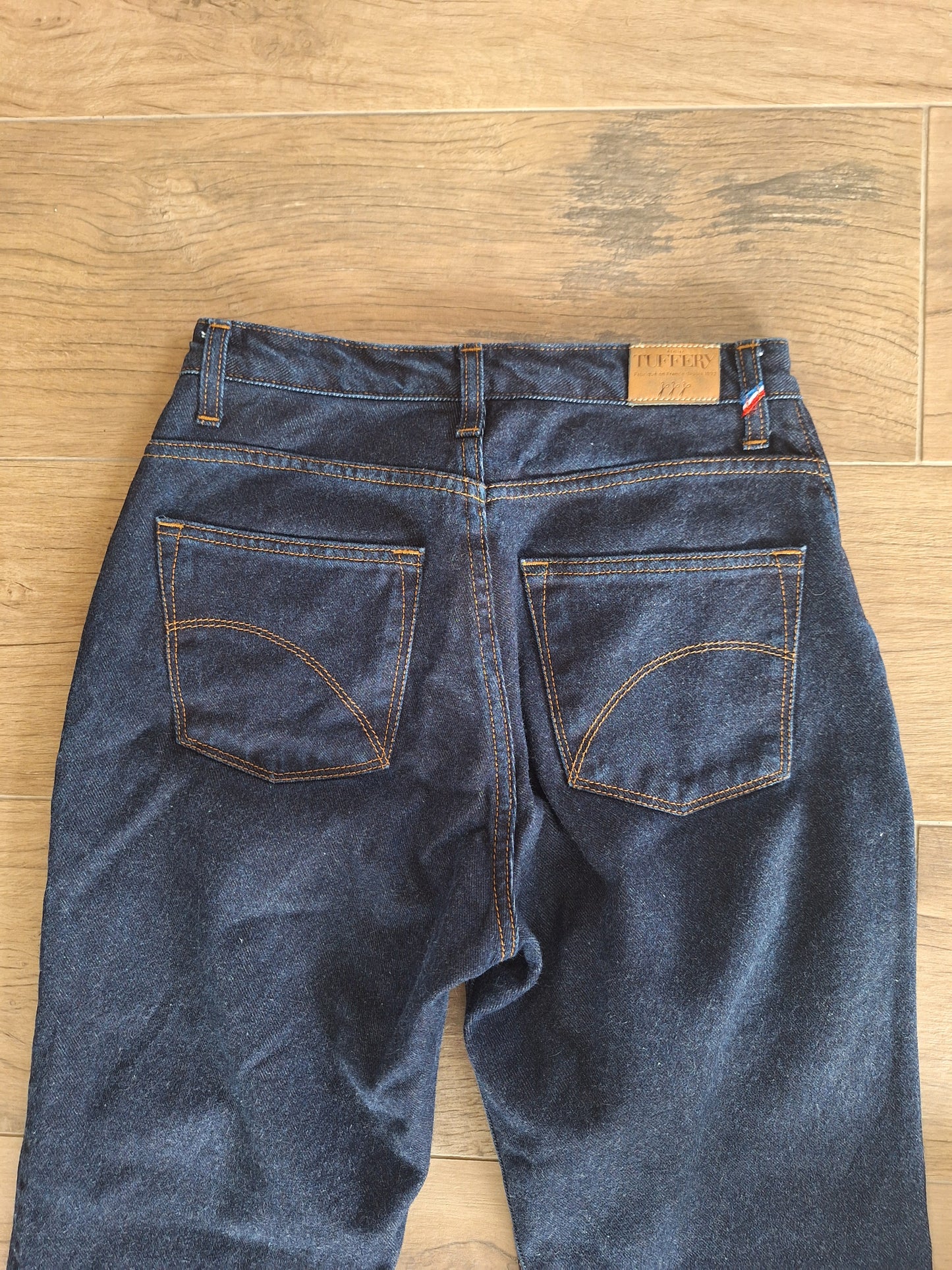 Jean femme droit taille haute Brut - Apolline