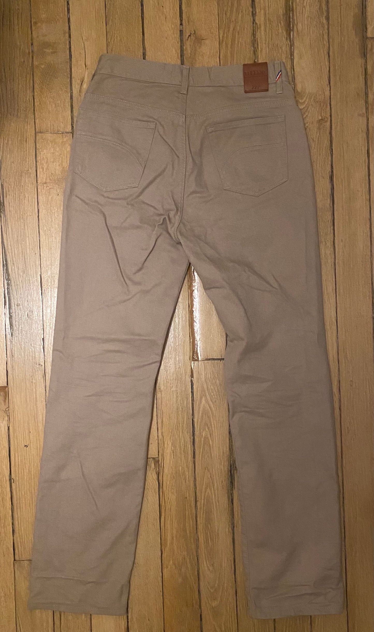 Jean droit taille haute beige - Célestin