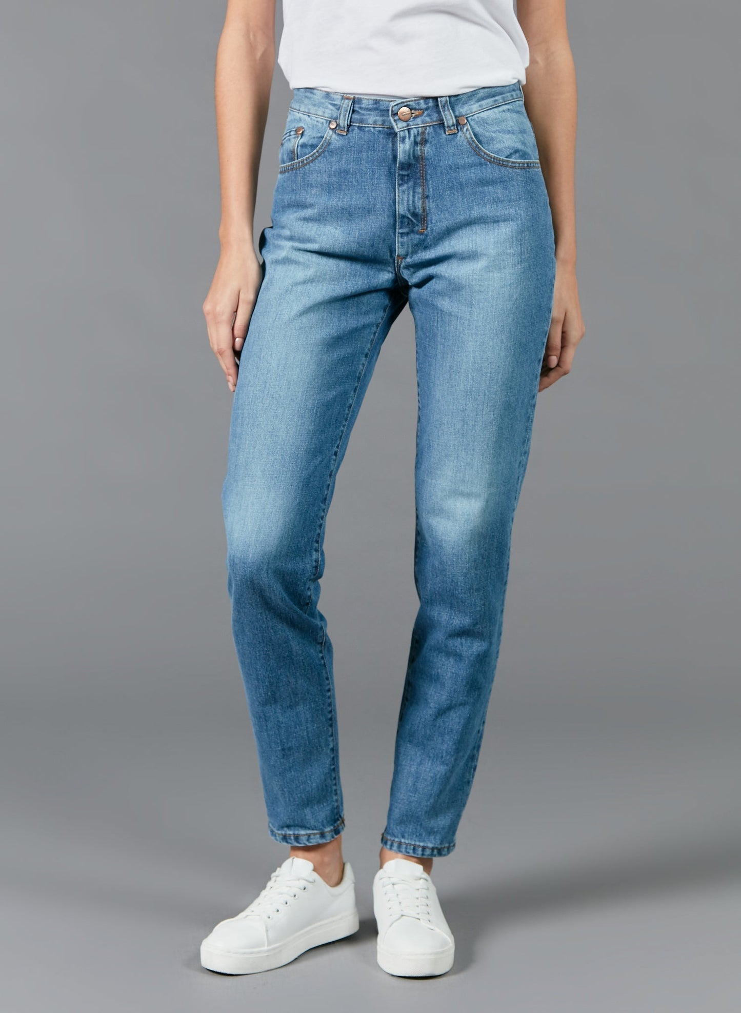 Jean mom taille haute Clair - Marthe
