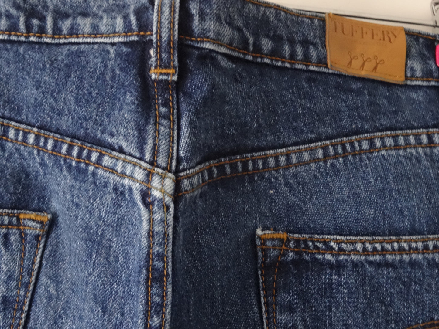 Jean droit taille haute stonewashed - Apolline