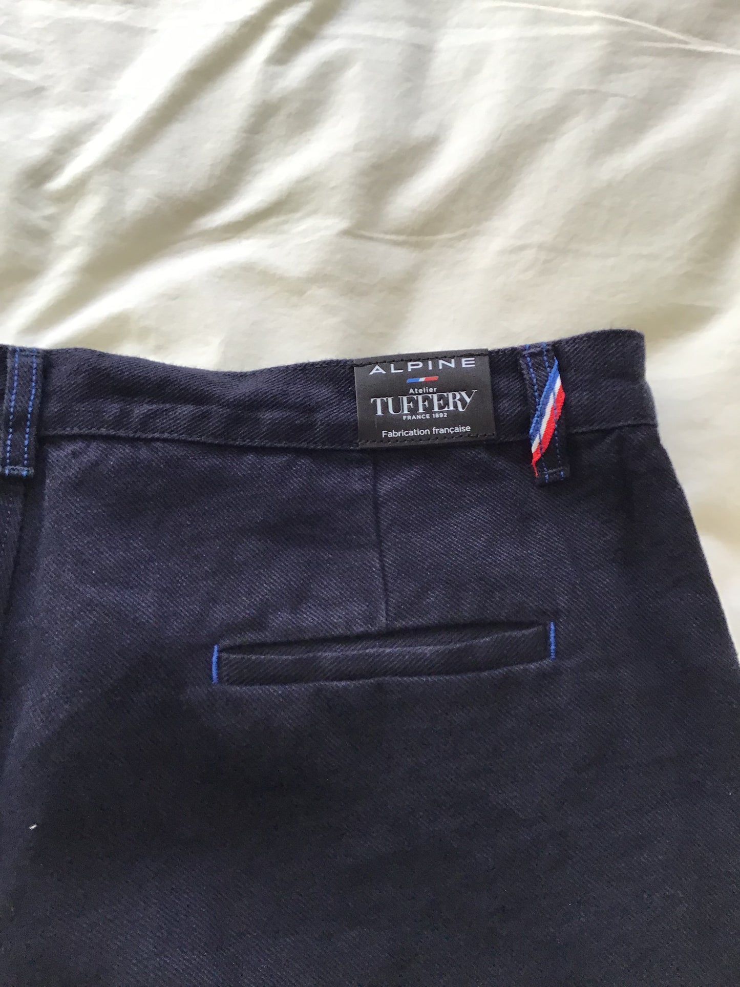 Chino ajusté taille haute Alpine 100% Lin Français - Léonie
