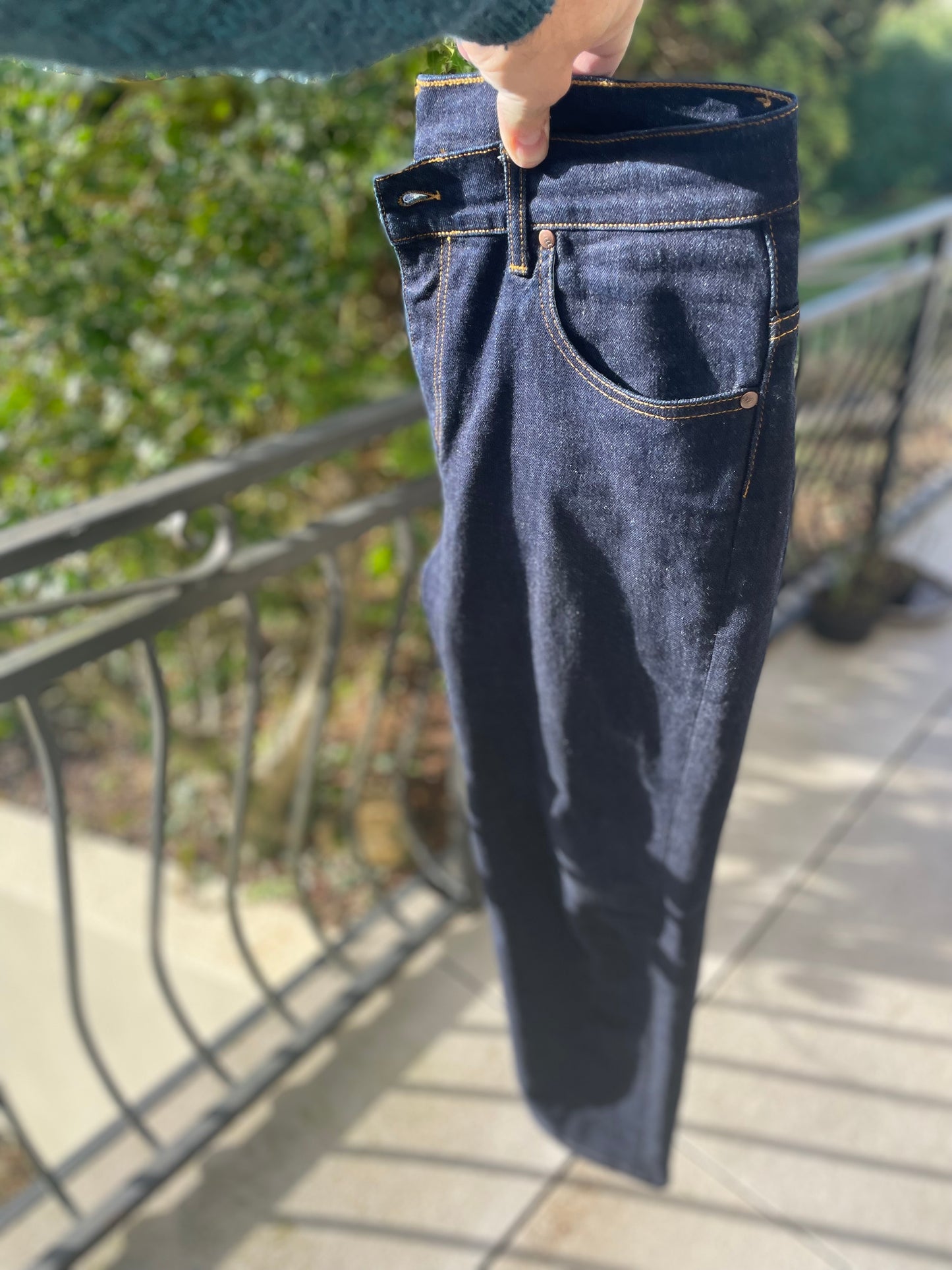 Jean droit taille haute Flex brut - Célestin