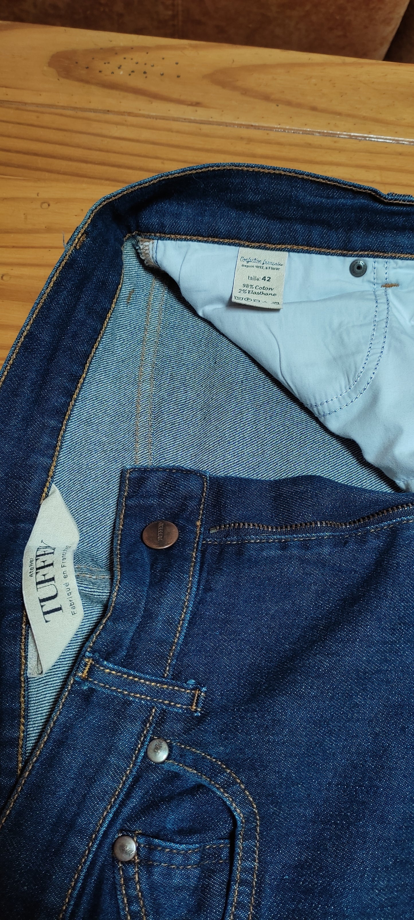 Jean droit ajusté Brut - Augusta