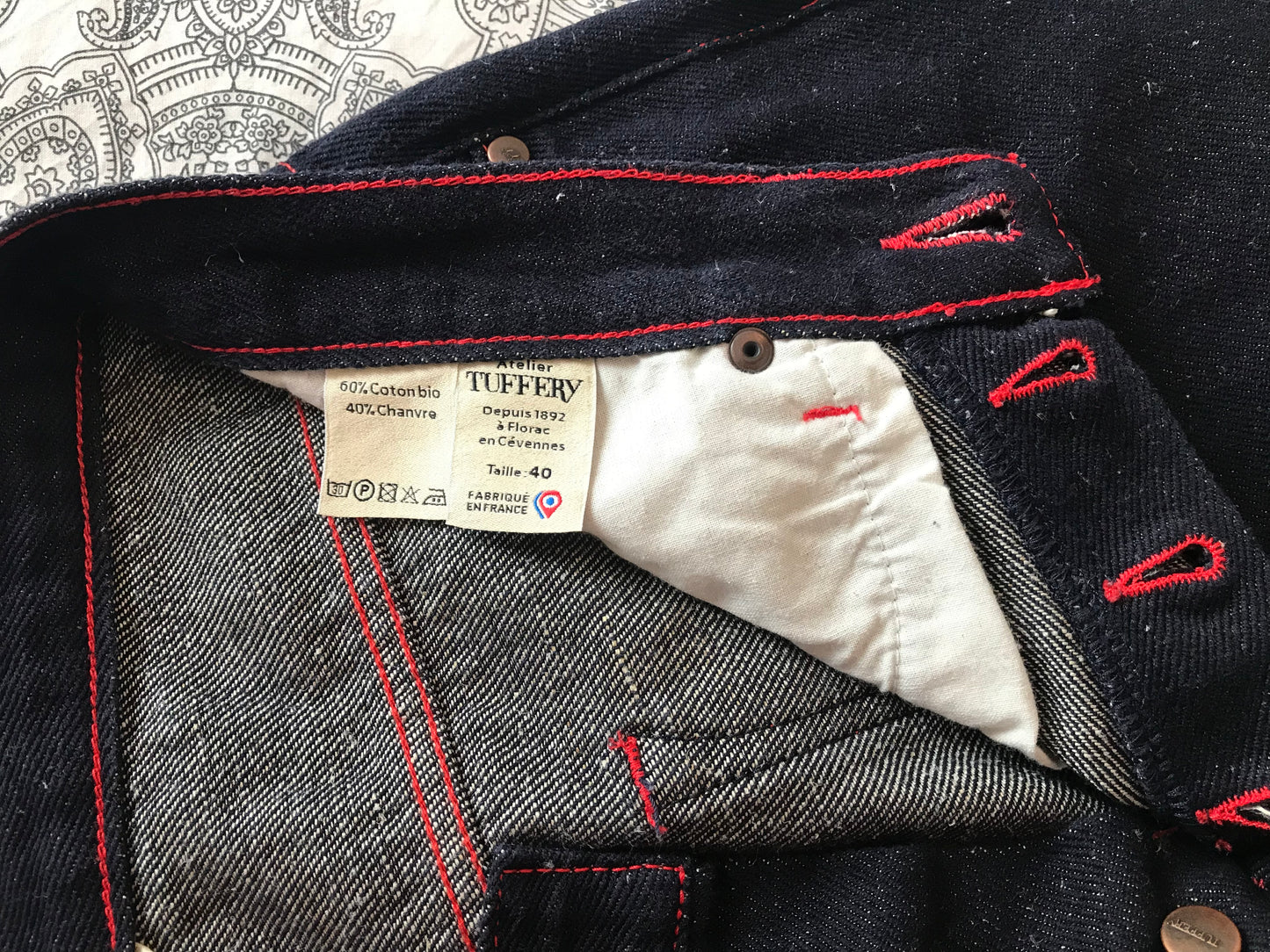 Jean unisexe large taille haute chanvre – Désiré