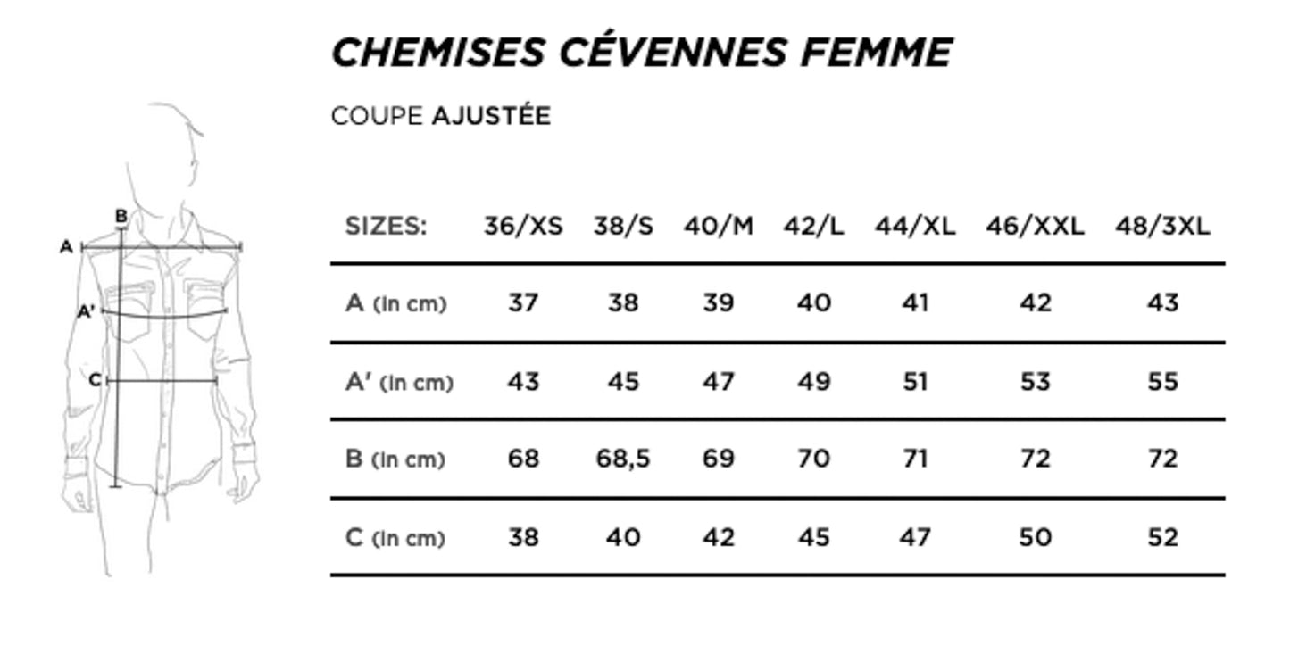 Chemise en jean clair - Cévennes