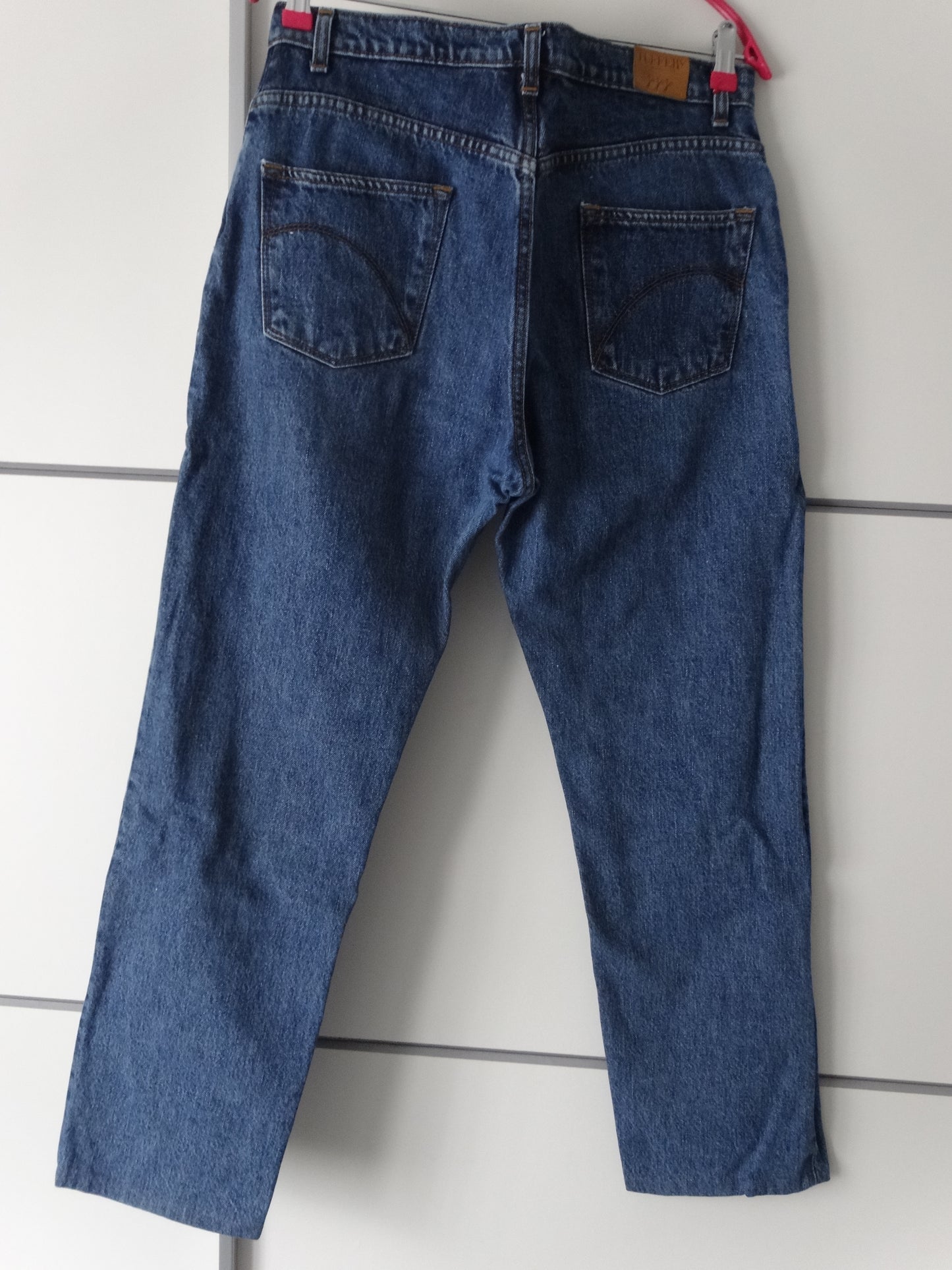 Jean droit taille haute stonewashed - Apolline